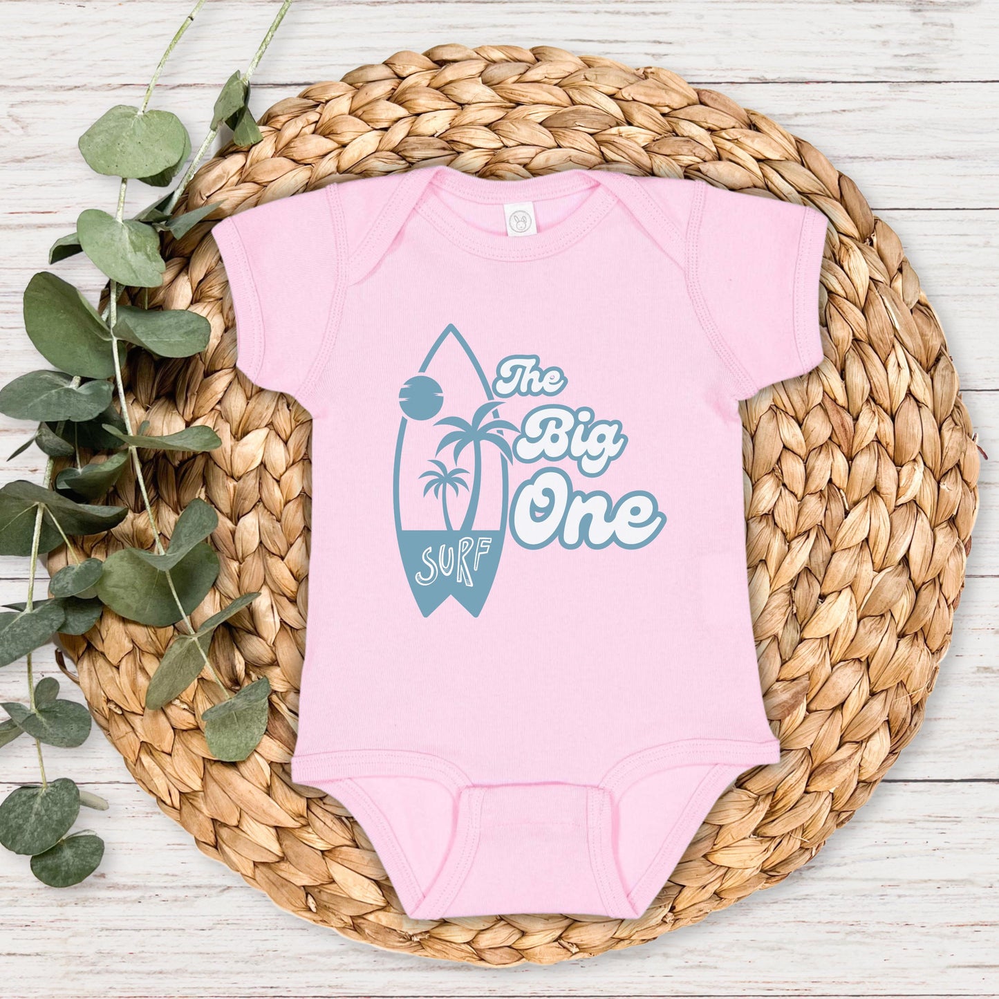 Personalized Beach Surfboard First Birthday Shirt | The Big One Boy Girl Surfing 1st Birthday Outfit