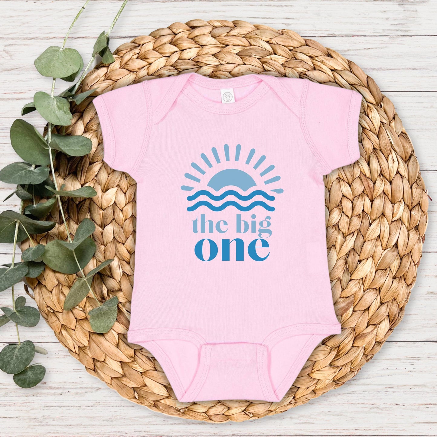 The Big One First Birthday Shirt | Surf 1st Birthday Outfit | Boy Girl Surfer Birthday T-Shirt | Beach Ocean Wave Tee