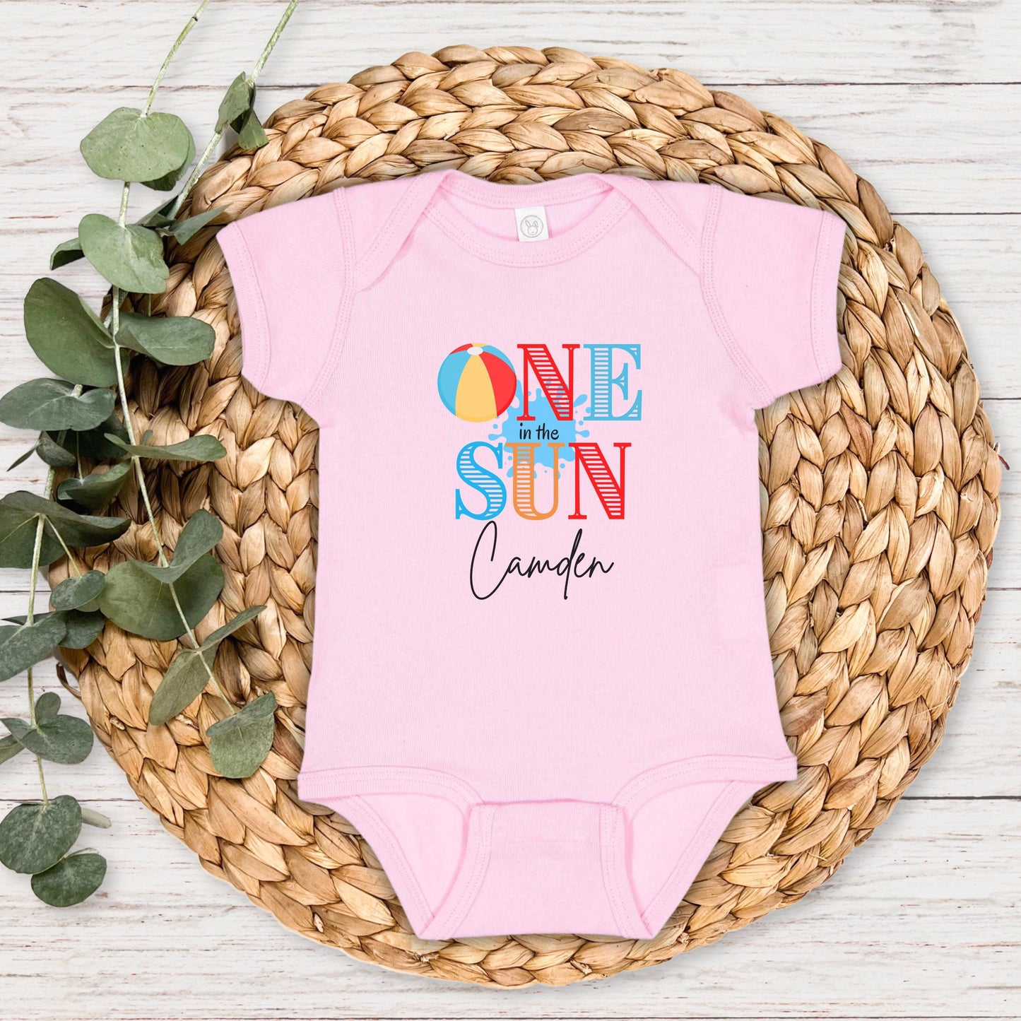 One in the Sun First Birthday Shirt: Summer 1st Birthday Beach Pool Party Outfit