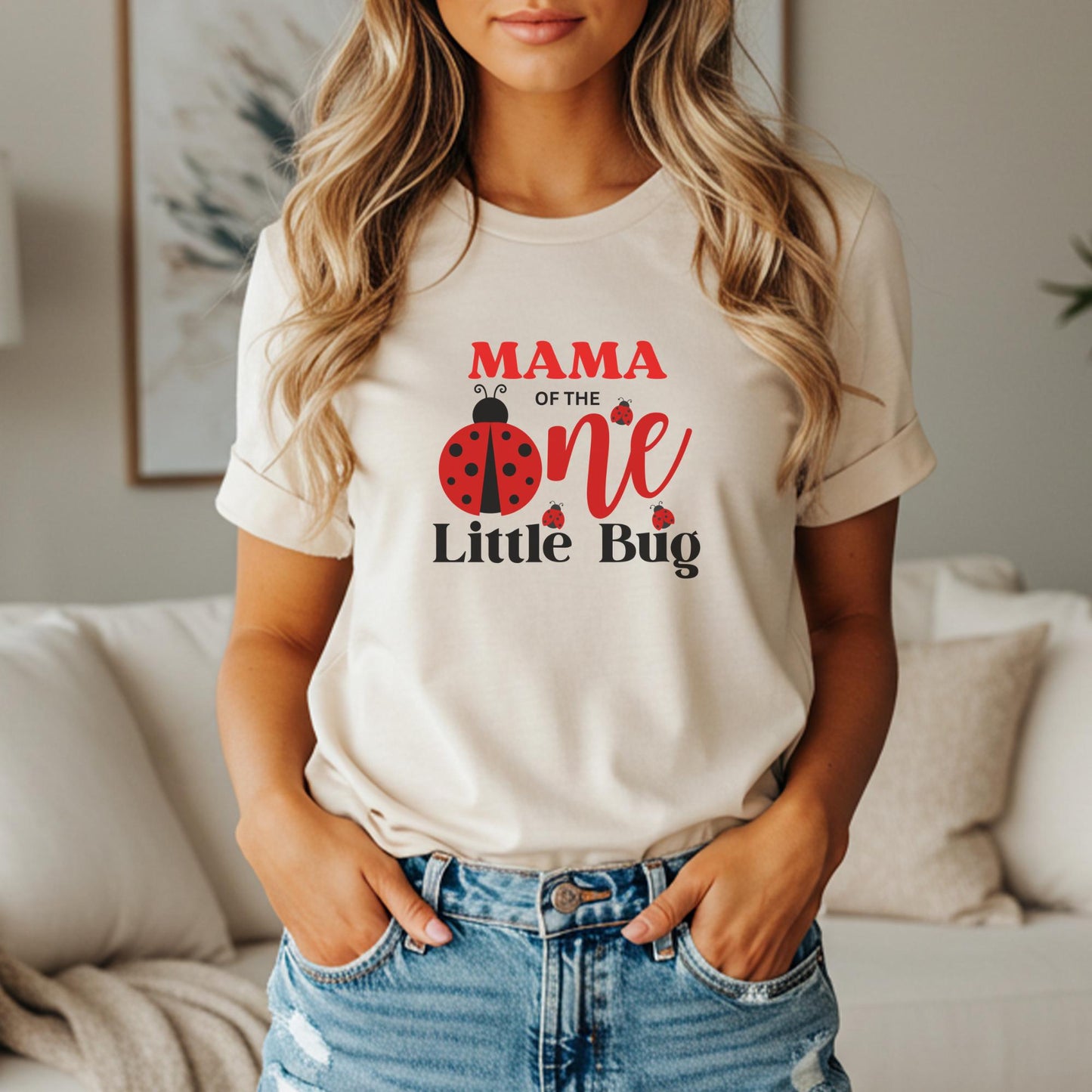 Personalized Ladybug First Birthday Family Matching Shirt: Bug Theme 1st Birthday Party Outfit