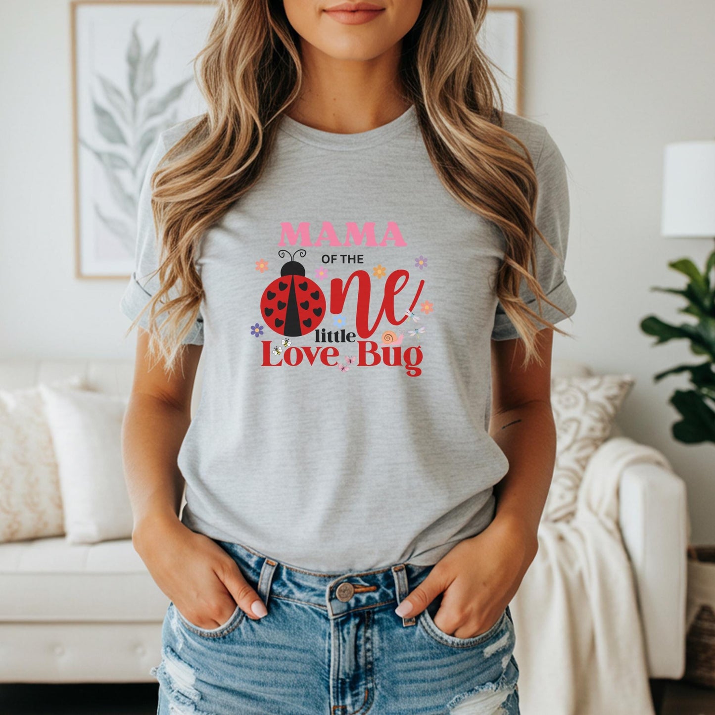 Personalized Ladybug First Birthday Family Matching Shirt: Bug Theme 1st Birthday Party Outfit