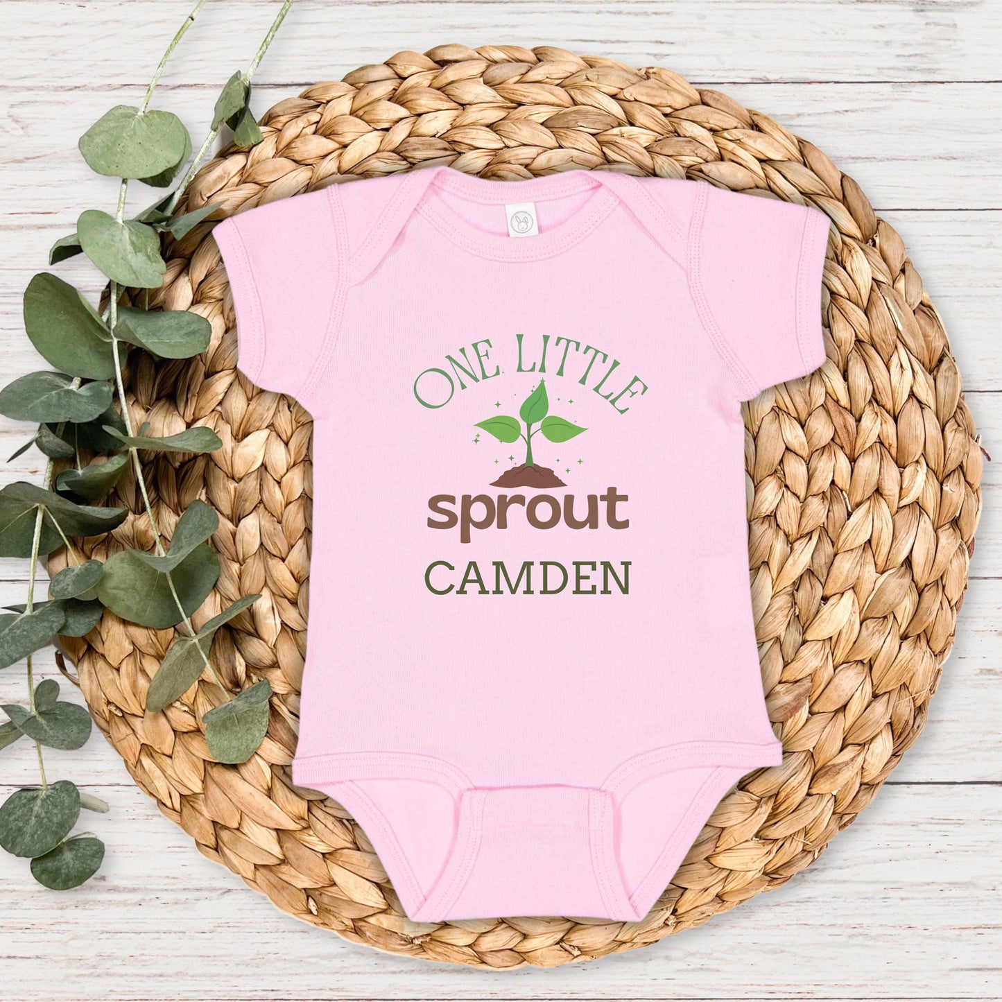One Little Sprout First Birthday Shirt: Gardening Farmer's Market Themed 1st Birthday Party Outfit
