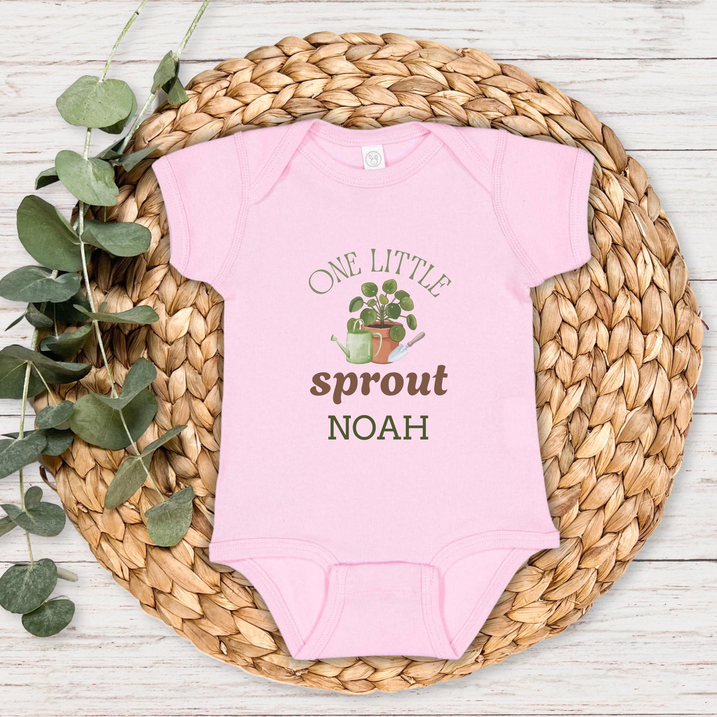 One Little Sprout First Birthday Shirt: Gardening Farmer's Market Themed 1st Birthday Party Outfit