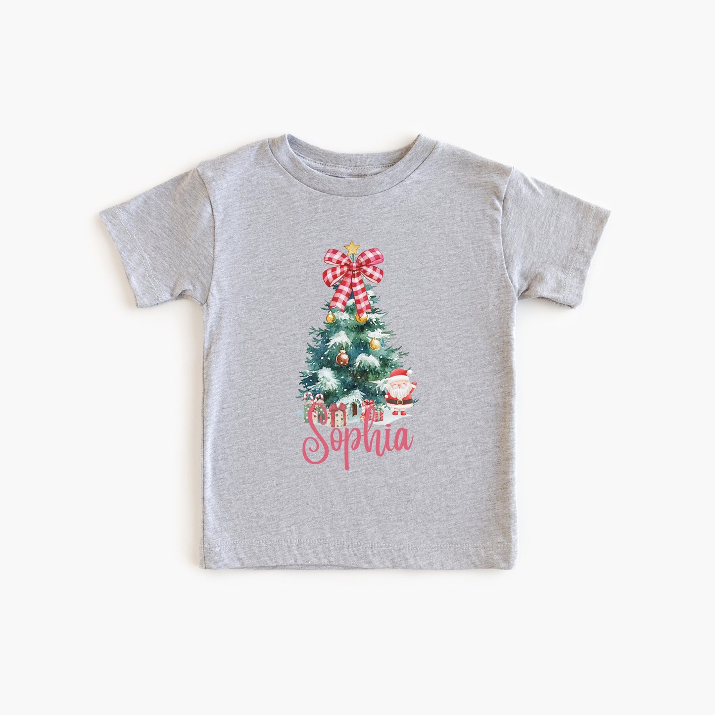 Kids Christmas Tree Shirt: Personalized Holiday Party Tee