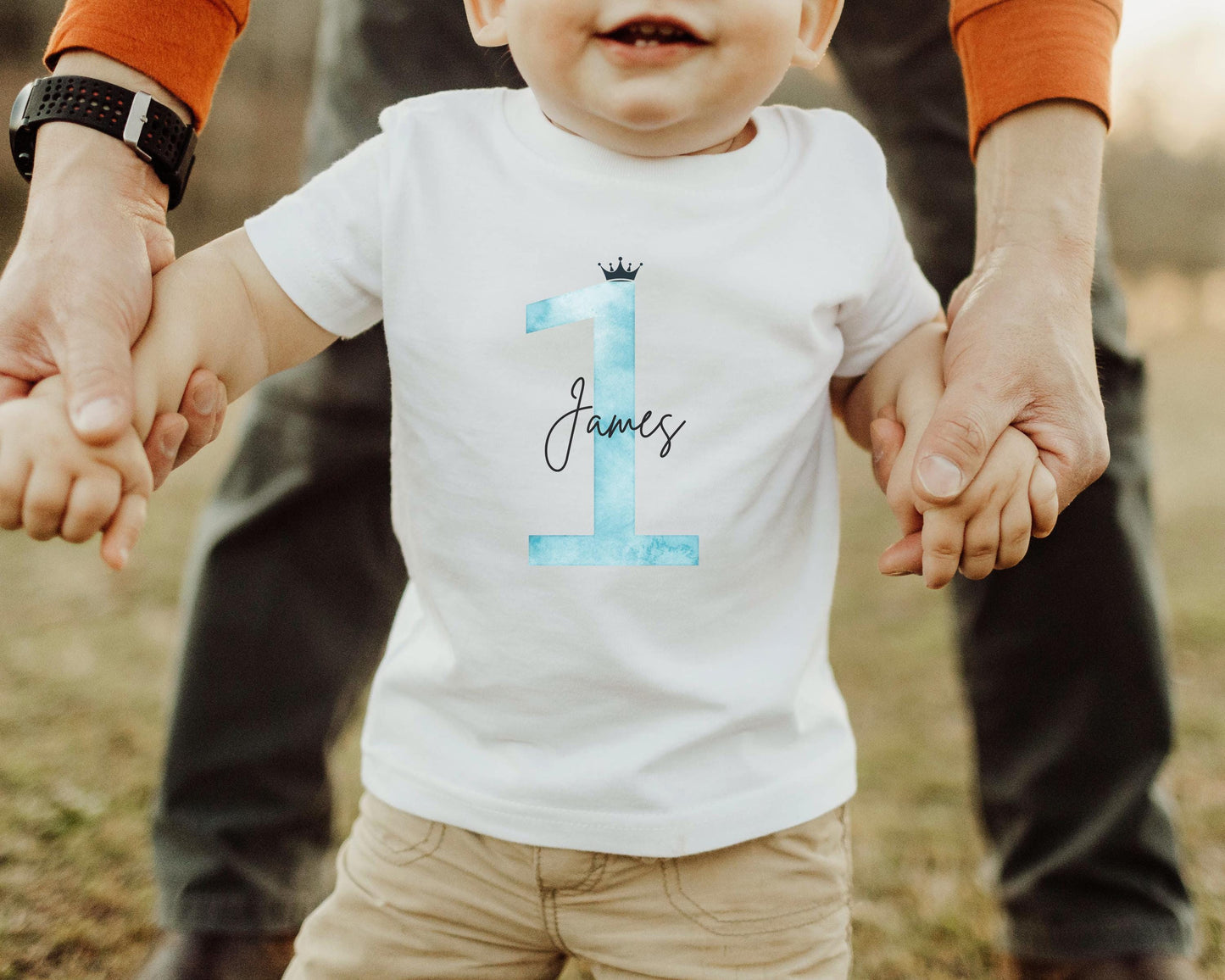Personalized Baby Boy First Birthday Fine Jersey Tee | First Birthday Outfit | Customizable Baby Shirt with Name | Custom 1st Birthday Gift