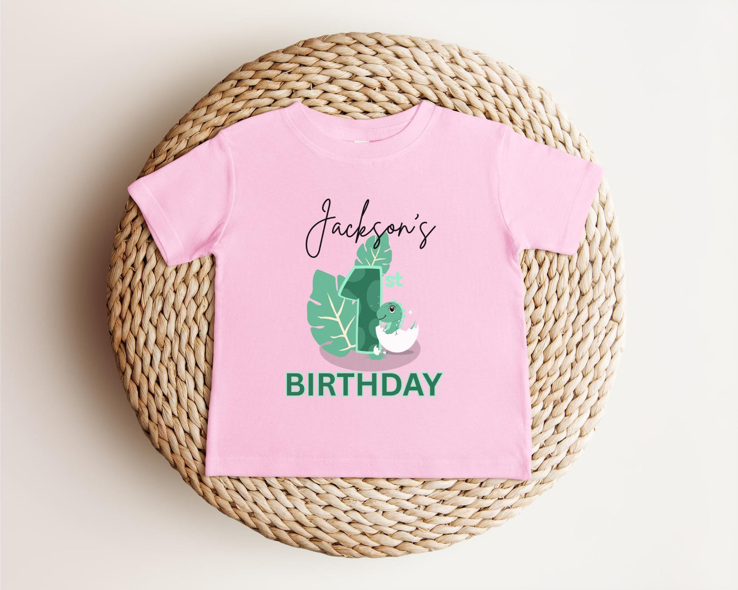 Dinosaur First Birthday Shirt | 1st Birthday Outfit | Personalized Birthday Tee | Custom Birthday Kids Gift | One A Saurus Baby Shirt