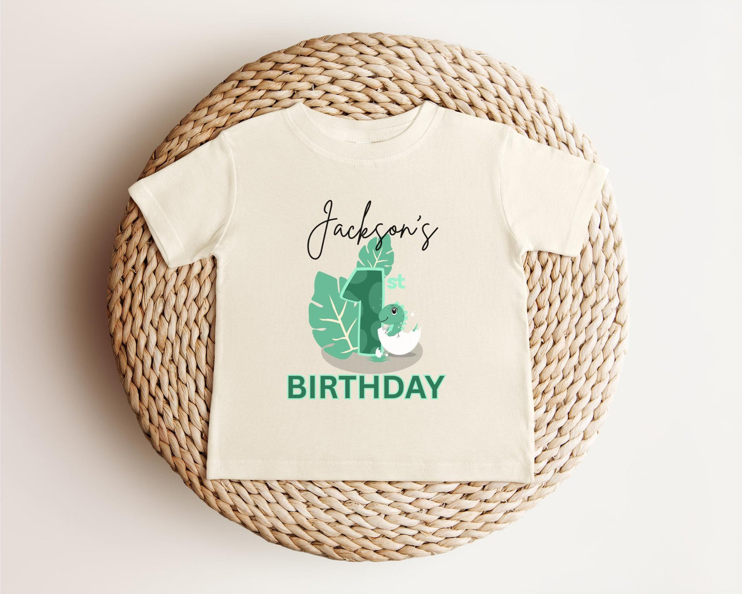 Dinosaur First Birthday Shirt | 1st Birthday Outfit | Personalized Birthday Tee | Custom Birthday Kids Gift | One A Saurus Baby Shirt
