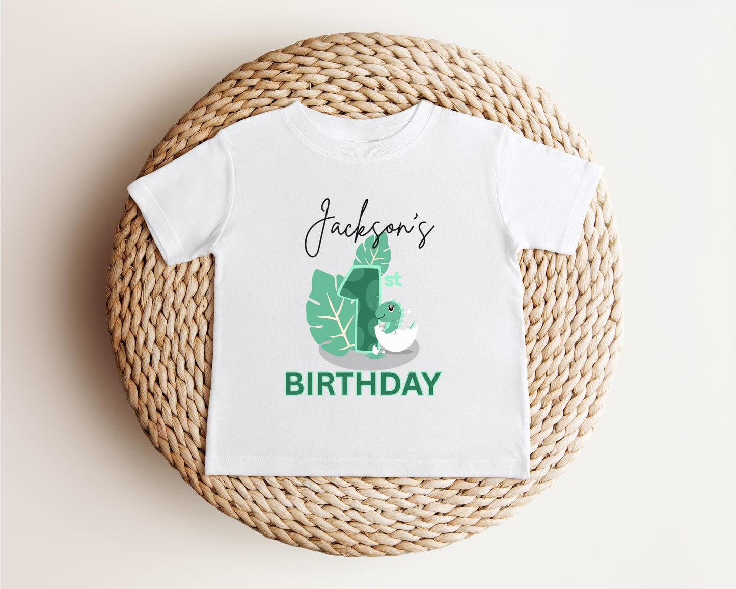 Dinosaur First Birthday Shirt | 1st Birthday Outfit | Personalized Birthday Tee | Custom Birthday Kids Gift | One A Saurus Baby Shirt