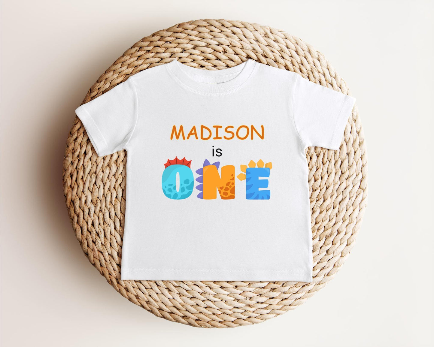 Dinosaur First Birthday Shirt | 1st Birthday Outfit | Personalized Birthday Tee | Custom Birthday Kids Gift | One A Saurus Shirt