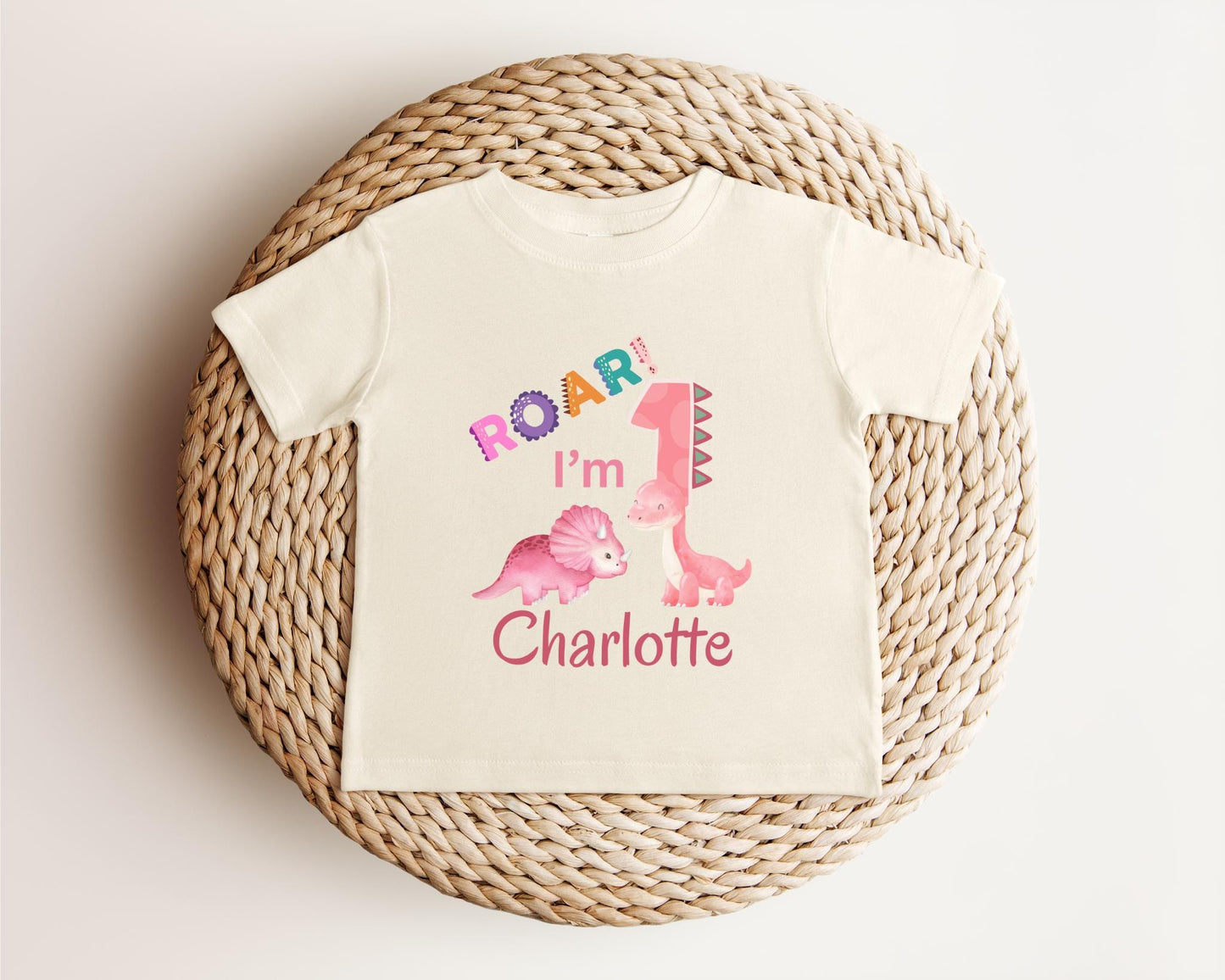 Dinosaur First Birthday Shirt | 1st Birthday Outfit | Personalized Birthday Tee | Custom Birthday Kids Gift | One A Saurus Shirt