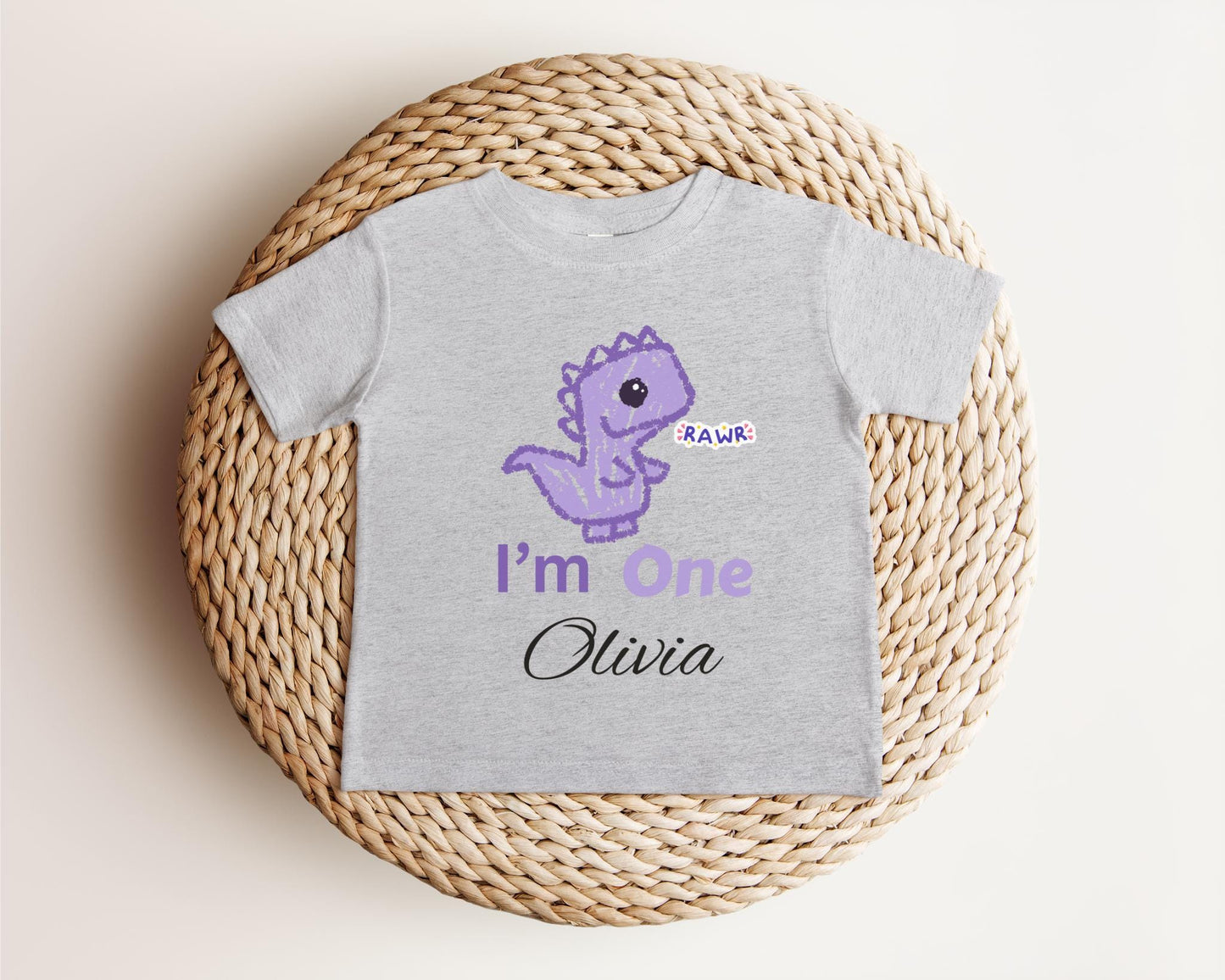 Dinosaur First Birthday Shirt | 1st Birthday Outfit | Personalized Birthday Tee | Custom Birthday Kids Gift | One A Saurus Shirt