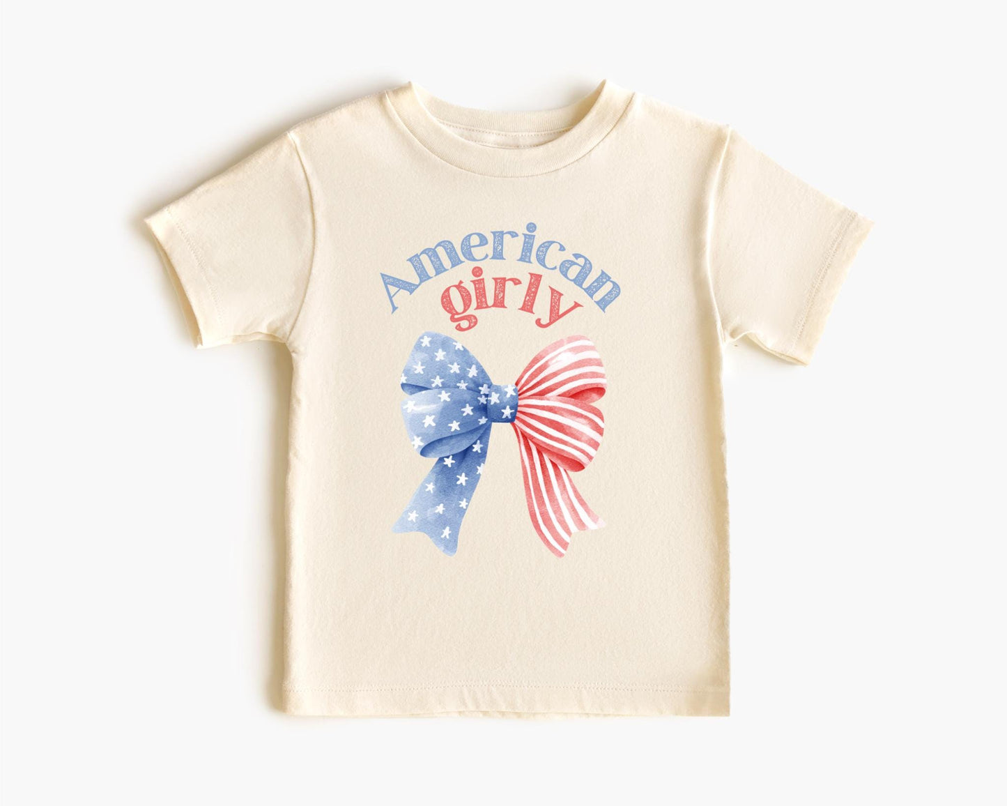 American Girly Shirt | 4th of July Outfit for Girl | Retro Independence Day Tee | Patriotic Coquette Shirts | Memorial Day | USA Freedom Tee