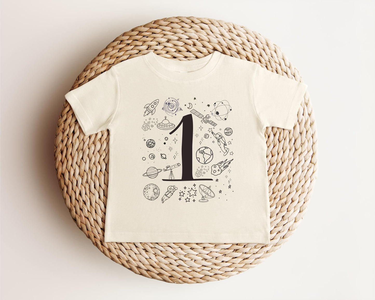 Outer Space 1st First Birthday Shirt | Astronaut Birthday Tee | First Trip Around the Sun | Space Birthday Party Outfit | Cake Smash