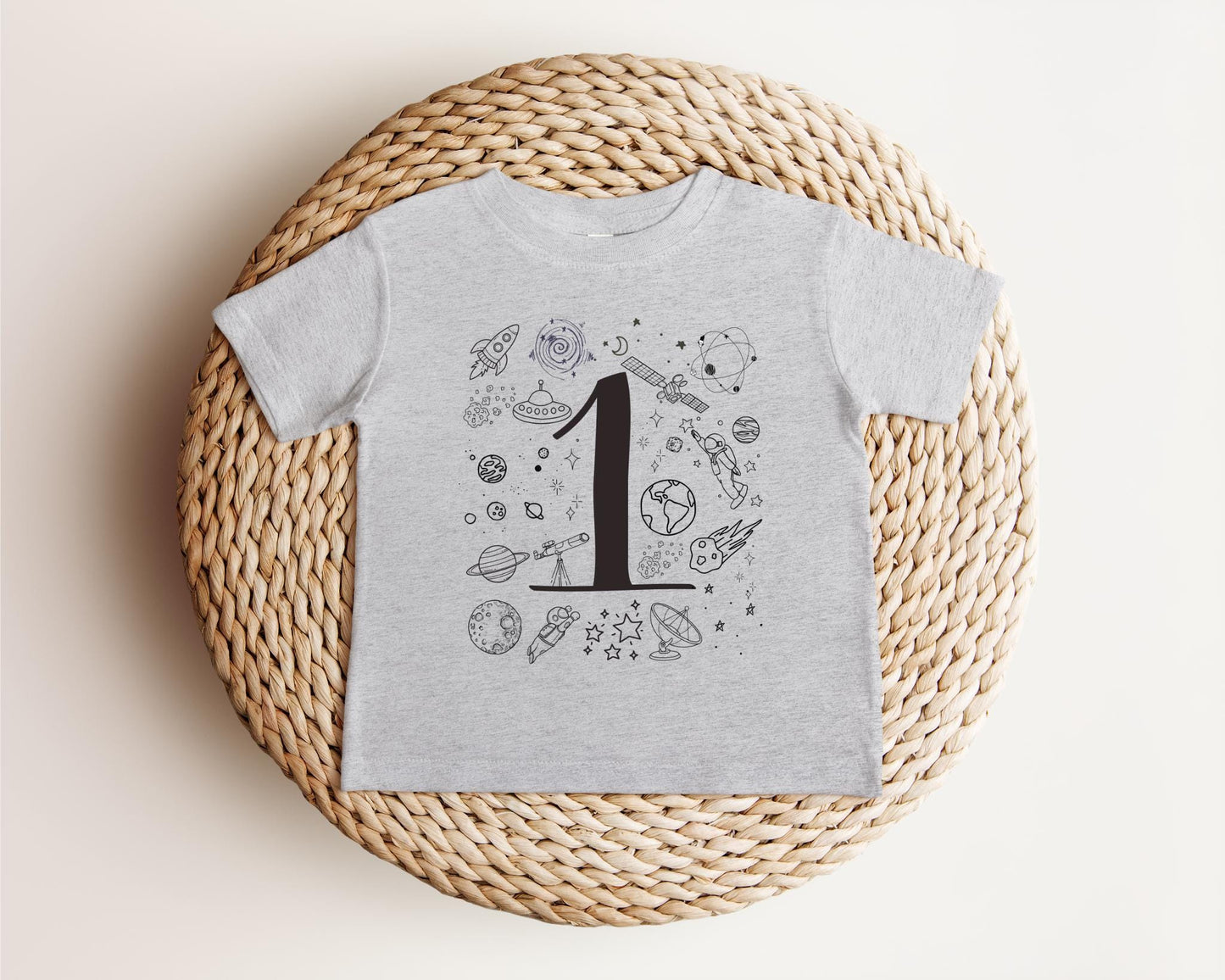 Outer Space 1st First Birthday Shirt | Astronaut Birthday Tee | First Trip Around the Sun | Space Birthday Party Outfit | Cake Smash
