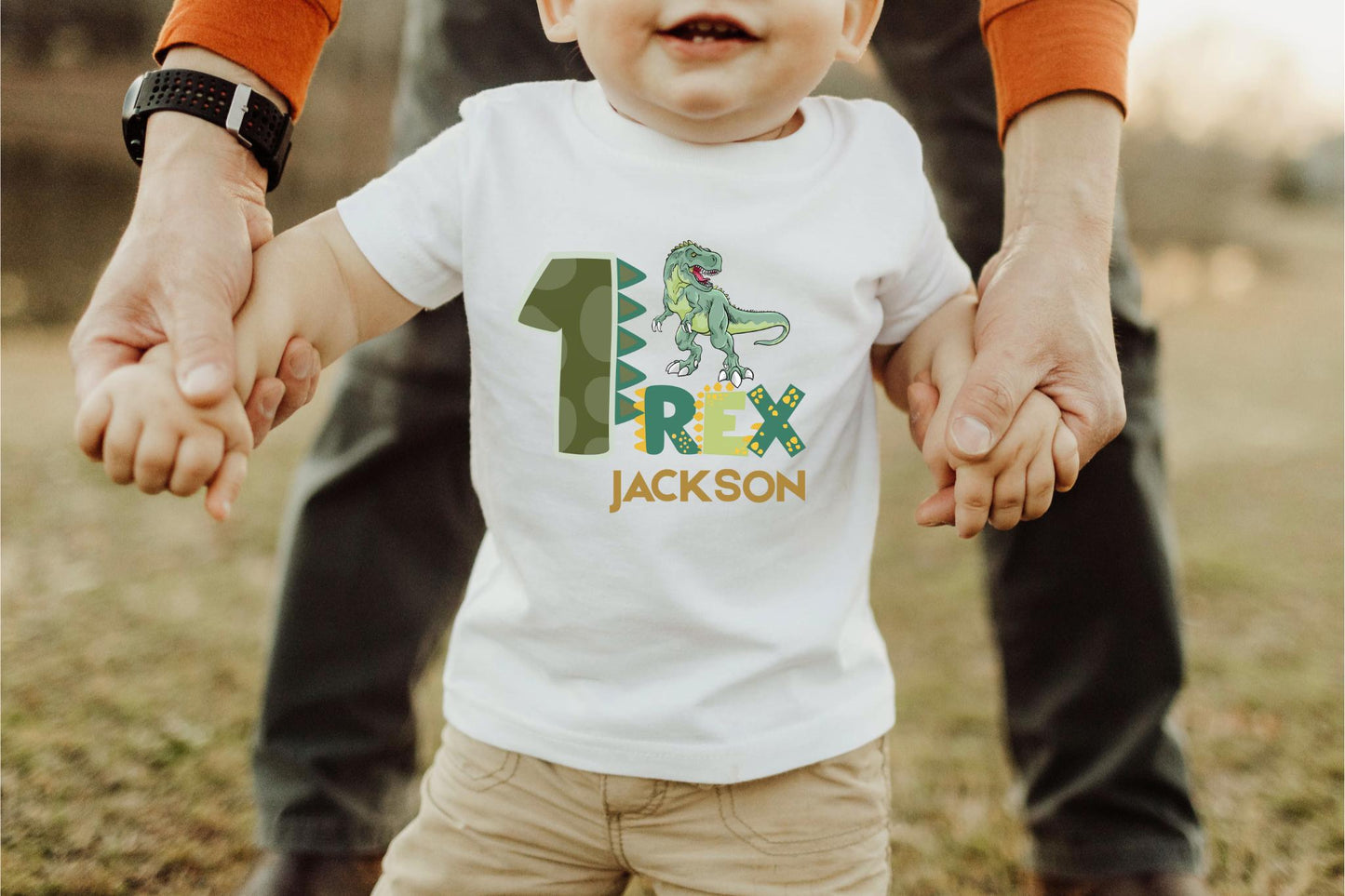 Dinosaur First Birthday Shirt | 1st Birthday Outfit | Personalized Tee for Boy Girl | Custom Kids Gift | Birthday T-Rex Toddler Shirt