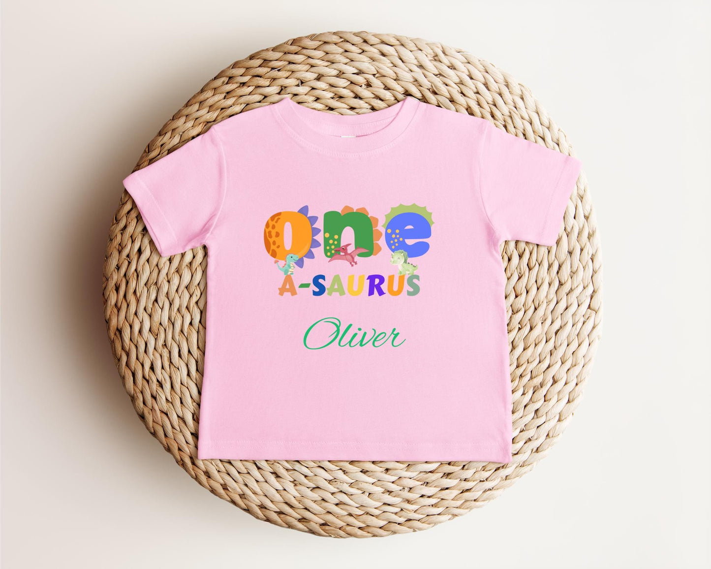 Dinosaur First Birthday Shirt | 1st Birthday Outfit | Personalized Birthday Tee | Custom Birthday Kids Gift | One A Saurus Shirt