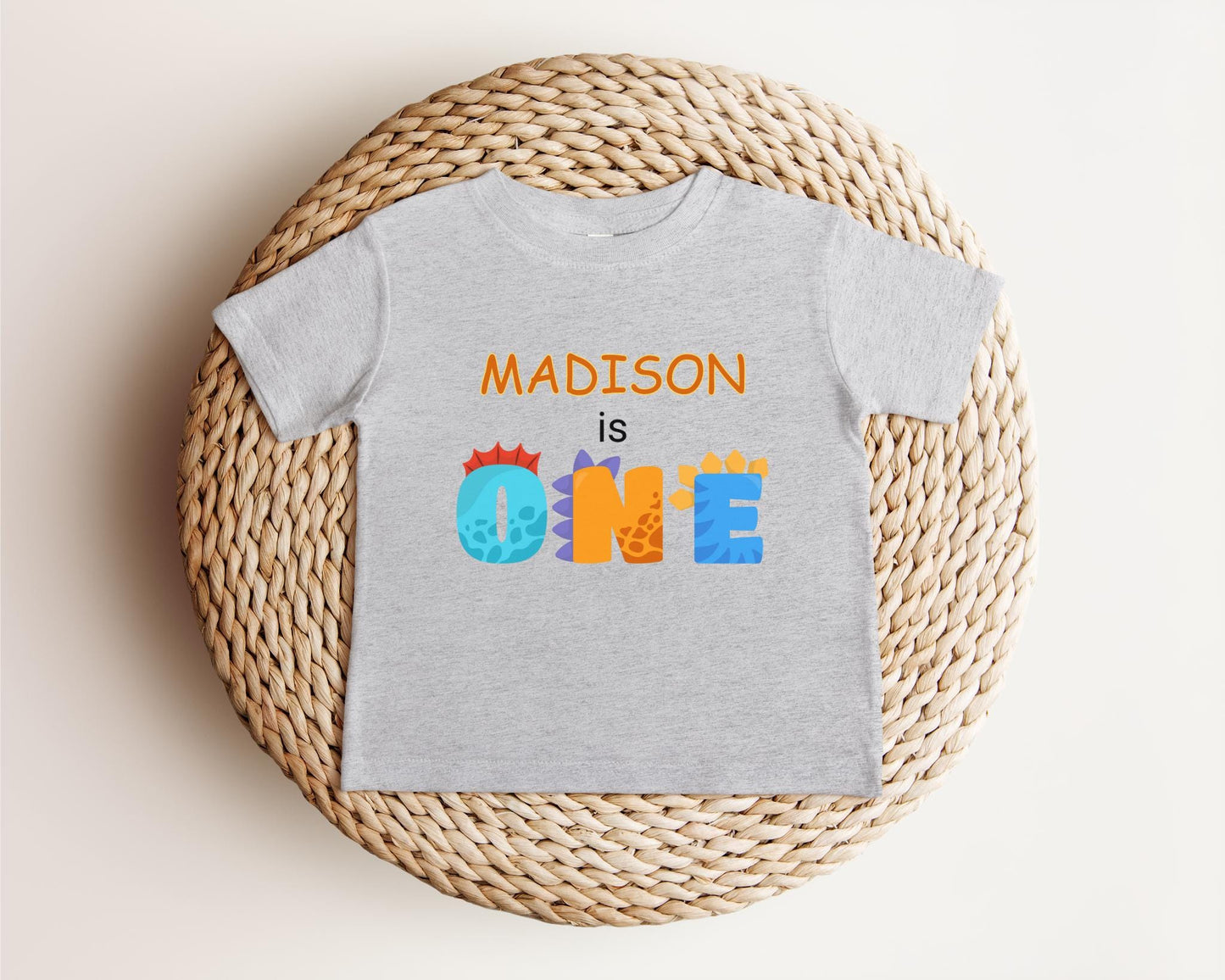 Dinosaur First Birthday Shirt | 1st Birthday Outfit | Personalized Birthday Tee | Custom Birthday Kids Gift | One A Saurus Shirt