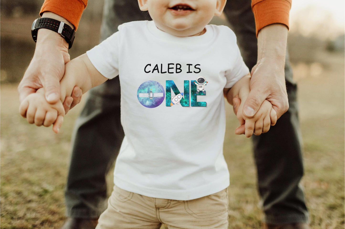 Personalized Astronaut Kids Birthday Shirt | Space Custom Todder T-Shirt | Galaxy Themed Birthday Outfit | Planet Rocket Birthday Tee
