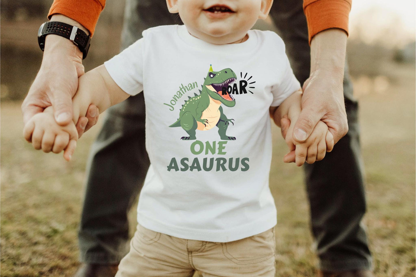 Dinosaur First Birthday One-a-saurus Shirt | Personalized 1st Birthday Outfit for Boys Girls | Custom Kids Gift | Birthday T-Rex Tee