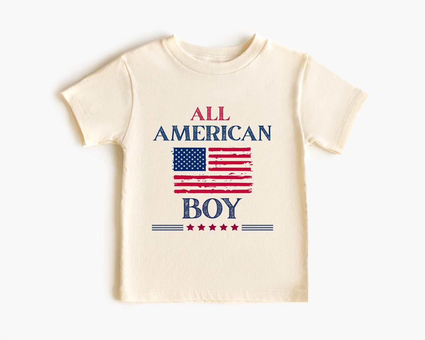 All American Boy Fourth of July Shirt: Patriotic Independence Day Tee