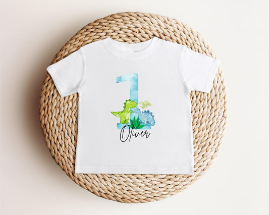 Dinosaur First Birthday Shirt | 1st Birthday Outfit | Personalized Birthday Tee | Custom Birthday Kids Gift |Birthday OneASaurus Shirt