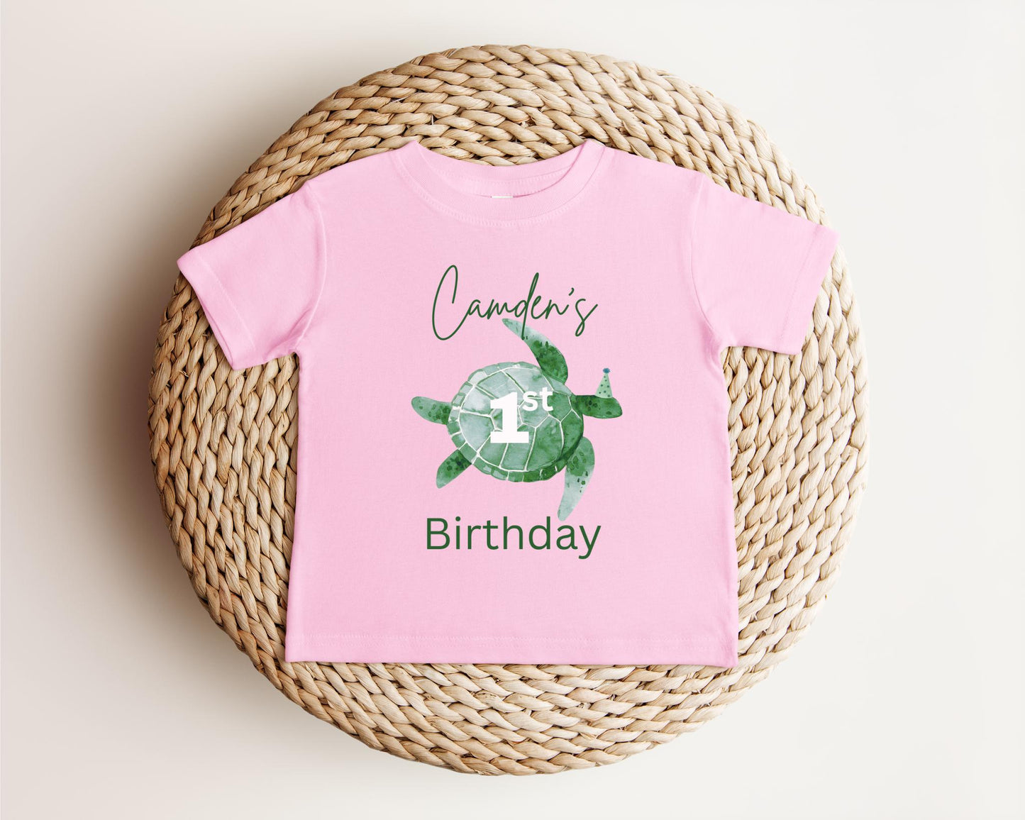 First Birthday Sea Turtle Shirt | Under The Sea 1st Birthday Outfit | Oneder The Sea Birthday Party | Sea Ocean Animals Birthday Tee