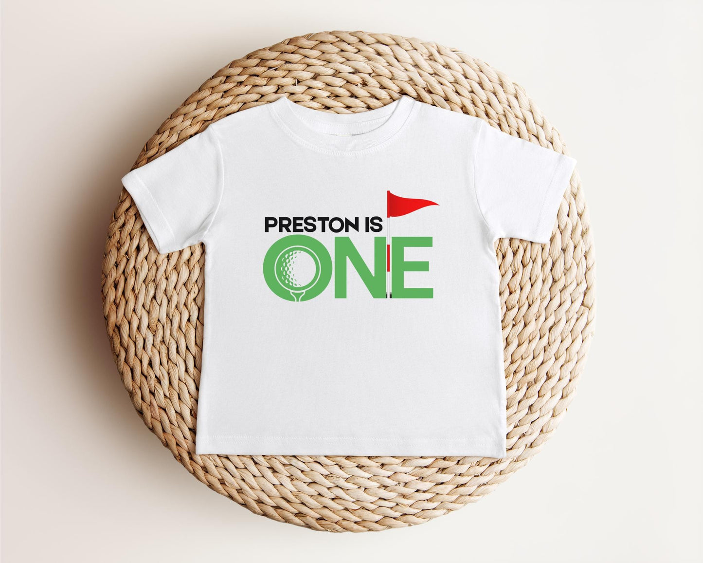 Personalized Golf First Birthday Shirt | Golf Theme Party Tee | 1st Birthday Outfit | Hole in One Birthday | Golf Part-Tee Time