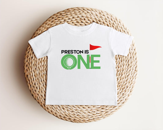 Personalized Golf First Birthday Shirt | Golf Theme Party Tee | 1st Birthday Outfit | Hole in One Birthday | Golf Part-Tee Time