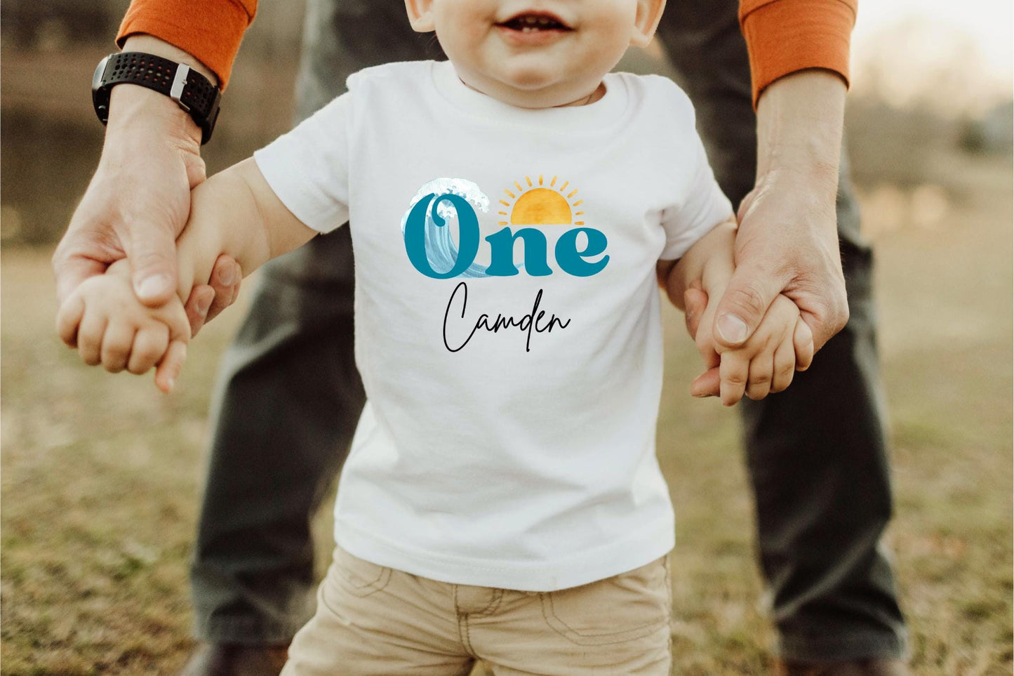 Personalized Surf First Birthday Shirt | The Big One Shirt | 1st Birthday Tee | Catch A Wave Birthday Outfit | Toddler Boy Surfer