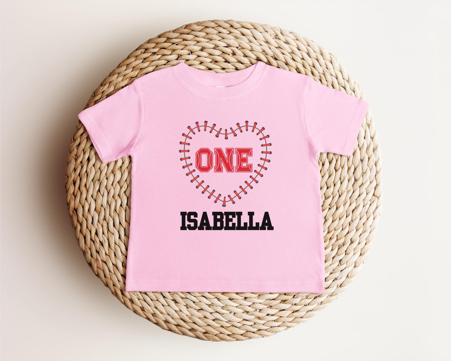 Personalized Baseball Themed First Birthday Shirt | 1st Birthday Baseball Shirt | Custom Name Baseball Outfit | Sports Birthday Party