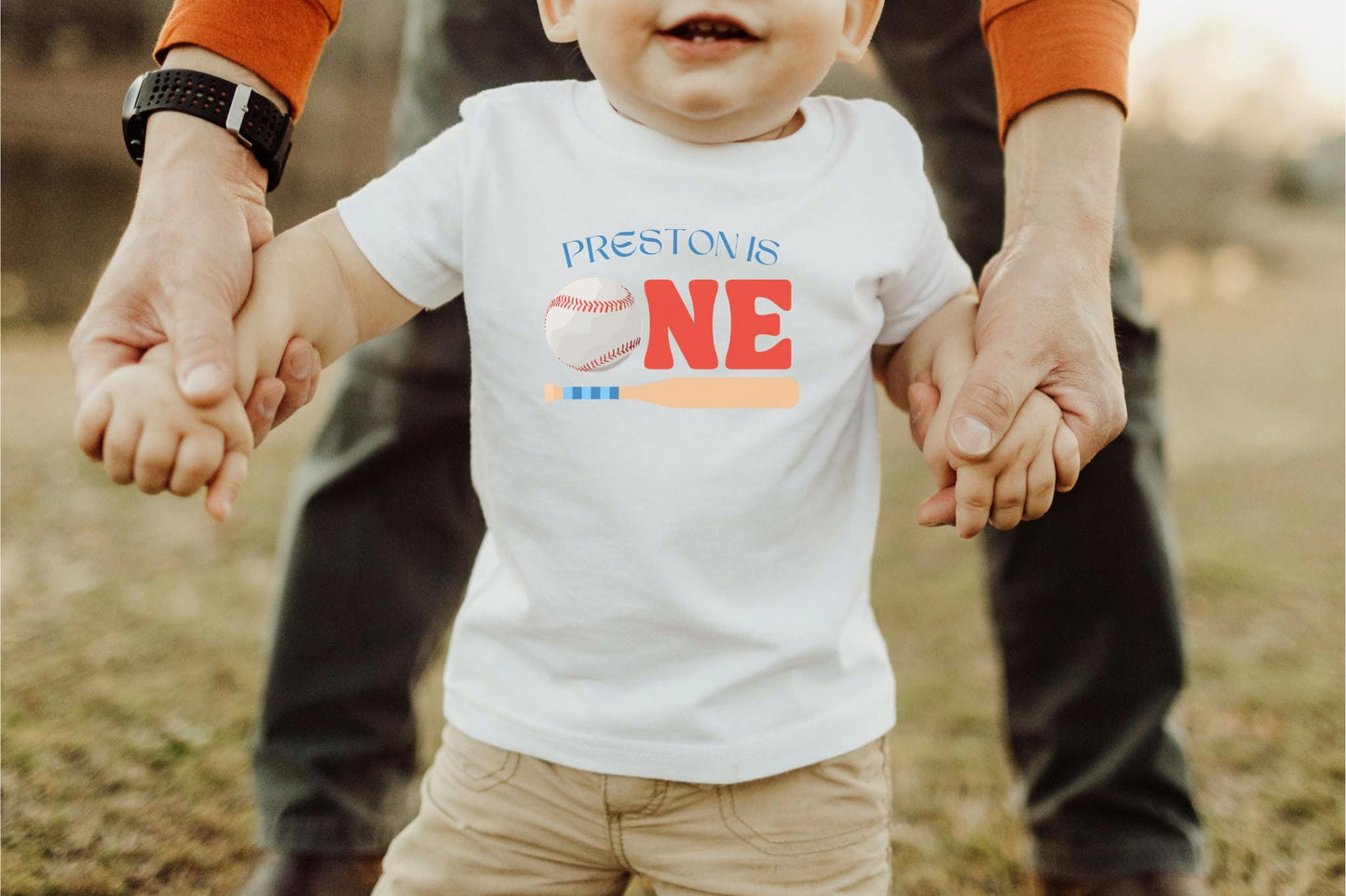 Personalized Baseball Themed First Birthday Shirt | 1st Birthday Baseball Shirt | Custom Name Baseball Outfit | Sports Birthday Party