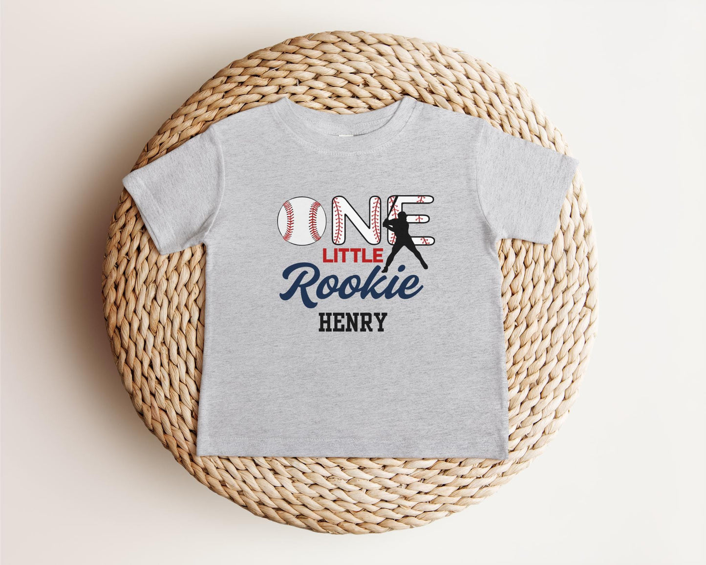 Personalized Baseball Themed First Birthday Shirt: One Rookie of The Year 1st Birthday Outfit