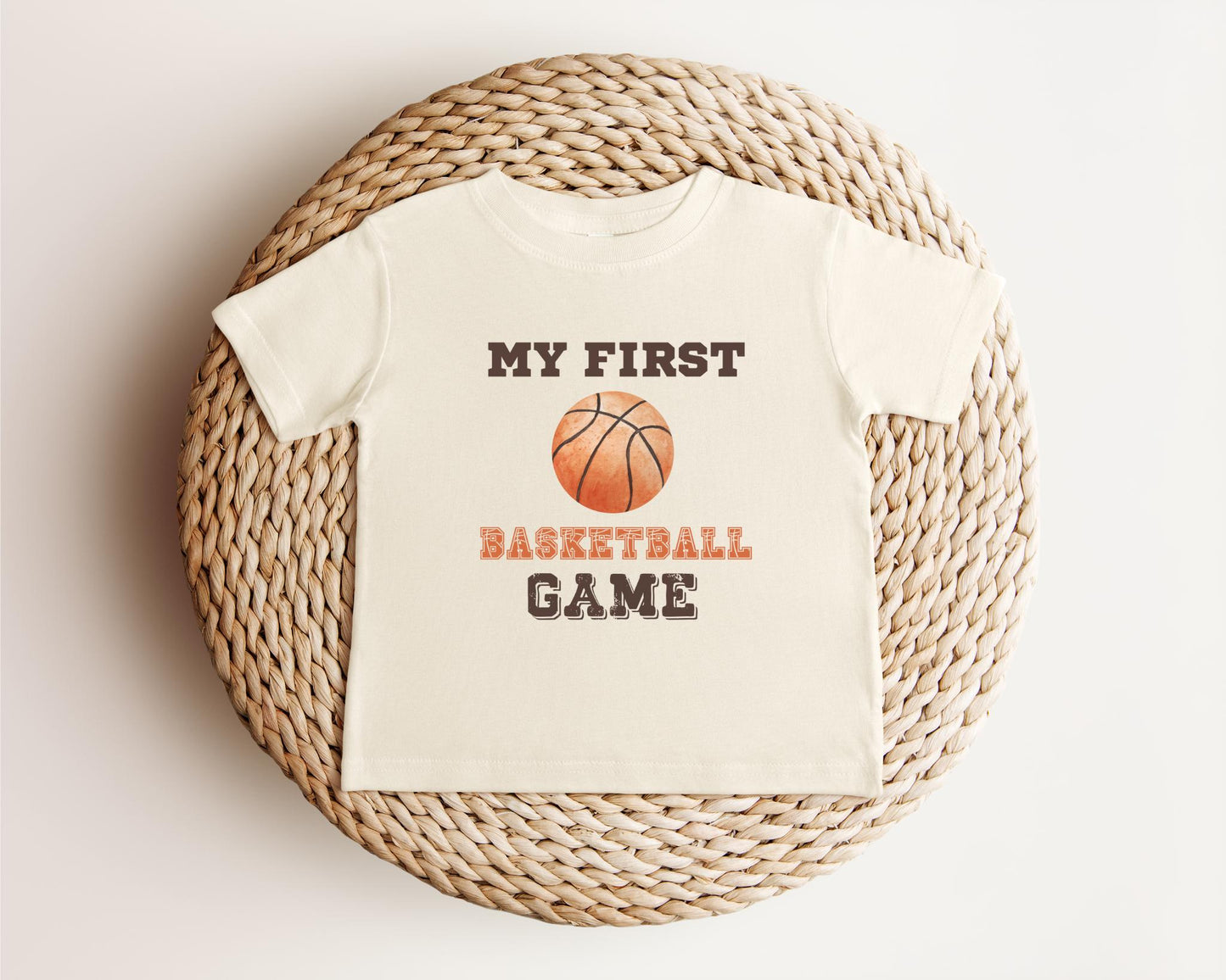 My First Basketball Game Baby Tee: Game Day Toddler Outfit