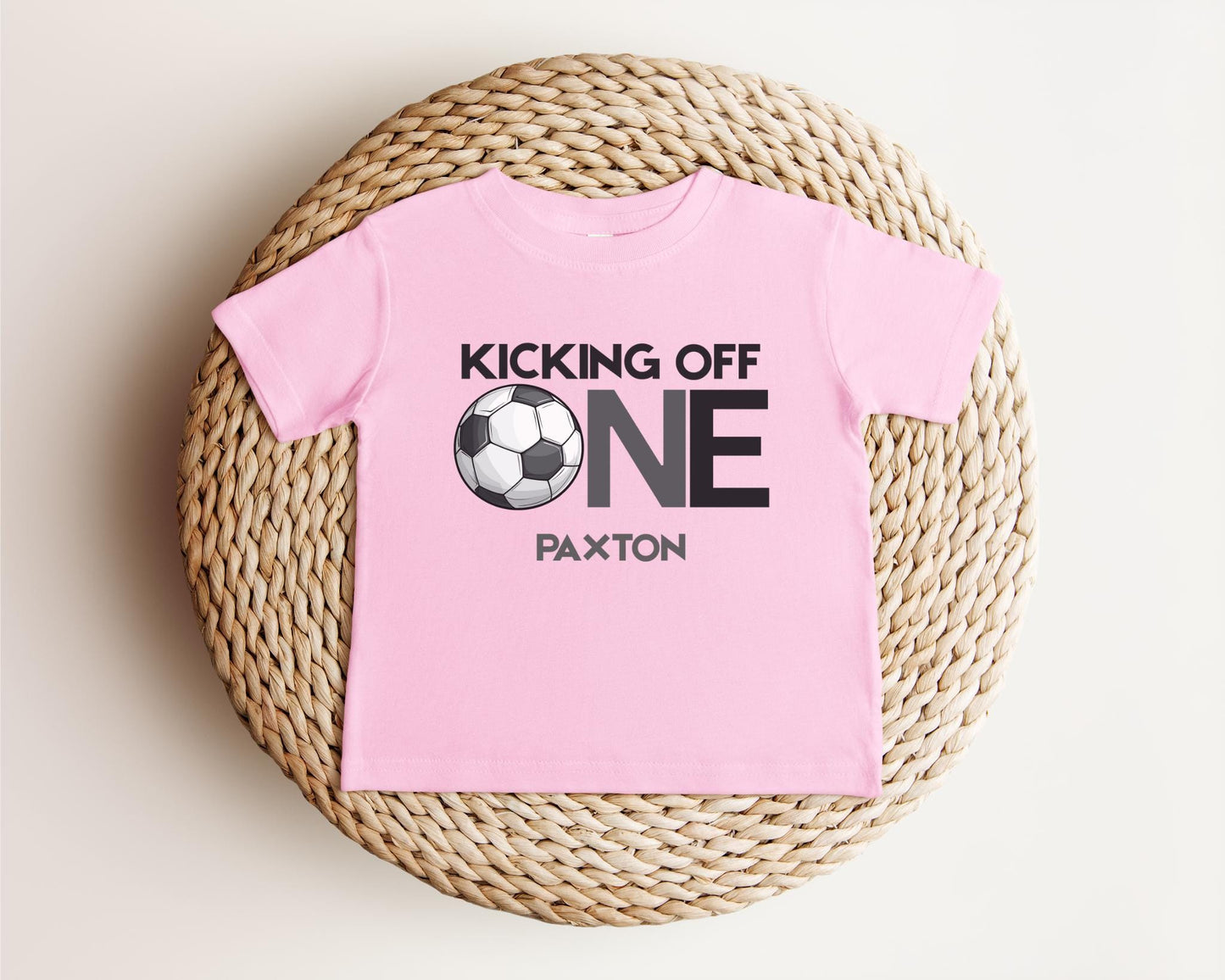 Personalized First Birthday Soccer Shirt | Soccer 1st Birthday Party Outfit | Baby Toddler Birthday T-Shirt | Sports Themed Tee Gift