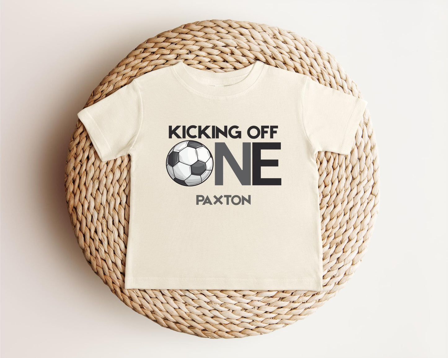 Personalized First Birthday Soccer Shirt | Soccer 1st Birthday Party Outfit | Baby Toddler Birthday T-Shirt | Sports Themed Tee Gift