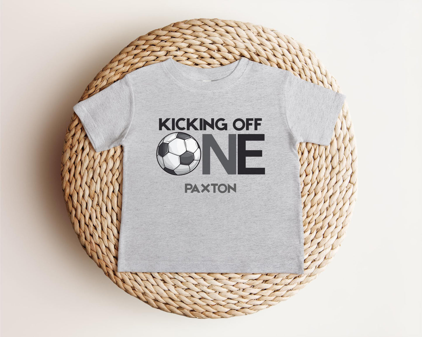 Personalized First Birthday Soccer Shirt | Soccer 1st Birthday Party Outfit | Baby Toddler Birthday T-Shirt | Sports Themed Tee Gift