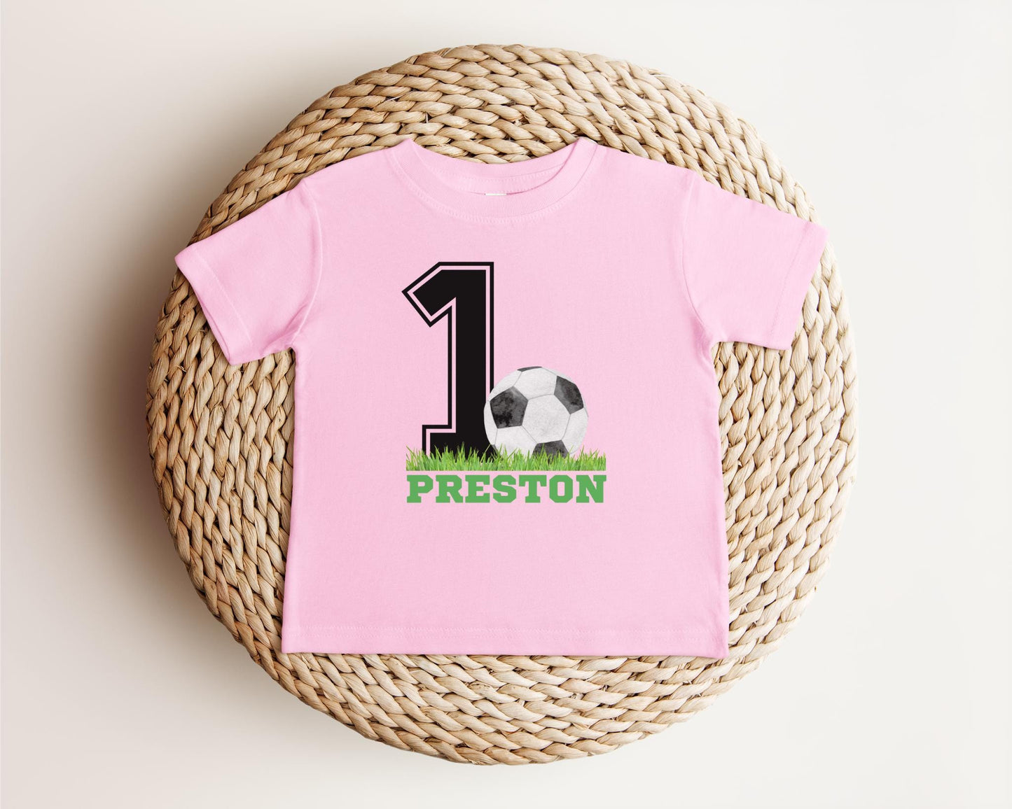 Personalized First Birthday Soccer Shirt | Soccer 1st Birthday Party Outfit | Baby Toddler Birthday T-Shirt | Sports Themed Tee Gift