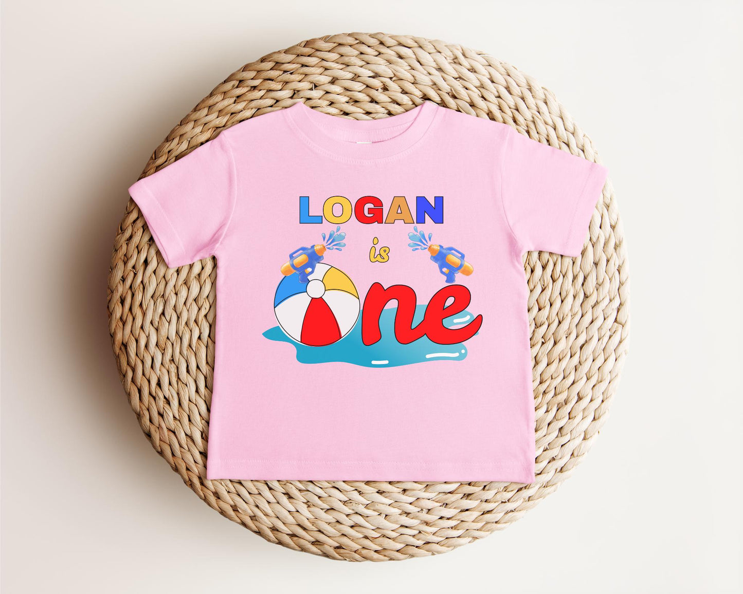 Personalized Beach Ball Pool Party Theme Birthday Shirt | 1st Birthday Outfit | Summer Splish Splash Swimming Pool Birthday Party
