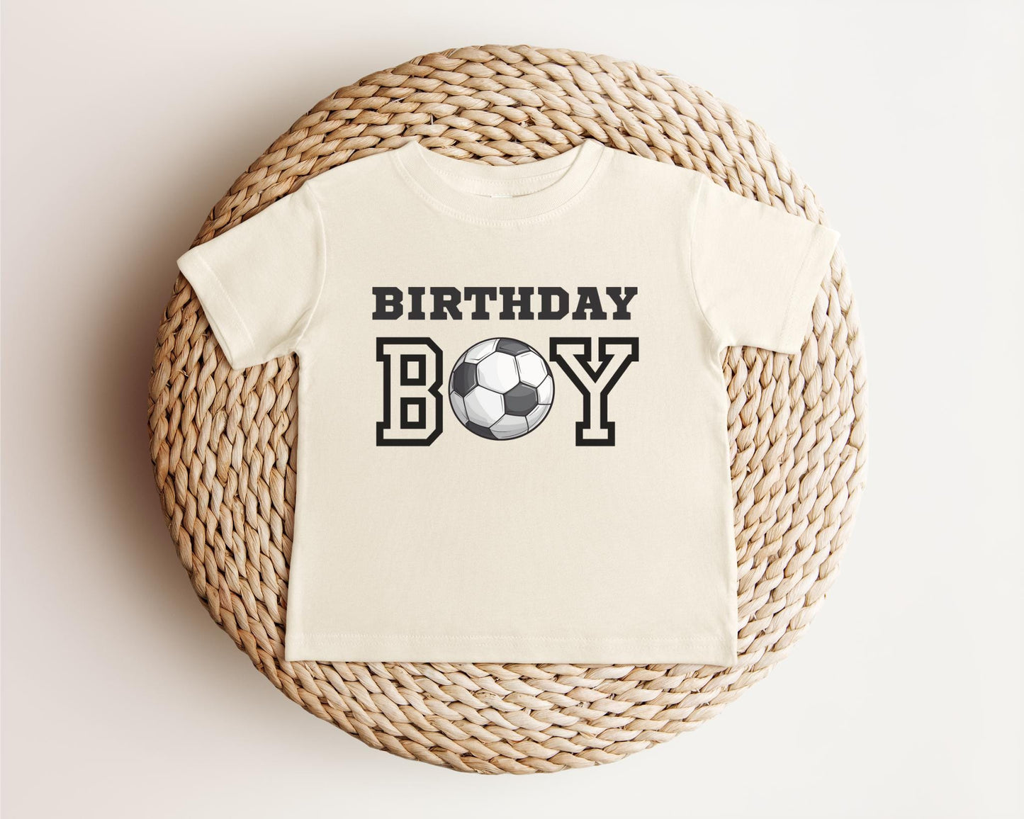 Personalized First Birthday Boy Soccer Shirt | Soccer 1st Birthday Party Outfit | Any Age Birthday Tee | Sports Themed Gift