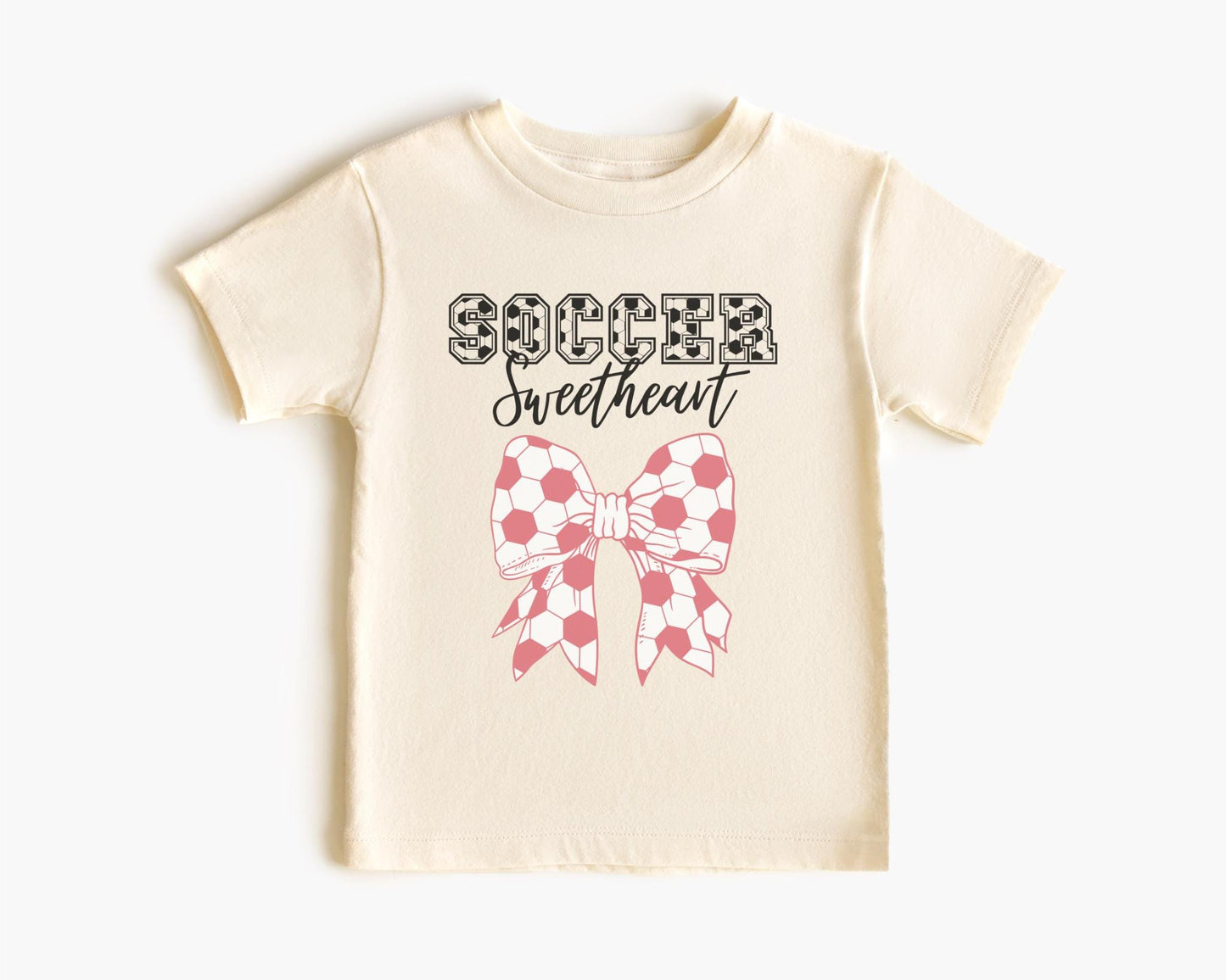 Personalized Soccer Sweetheart Shirt: Girls Coquette Team Tee