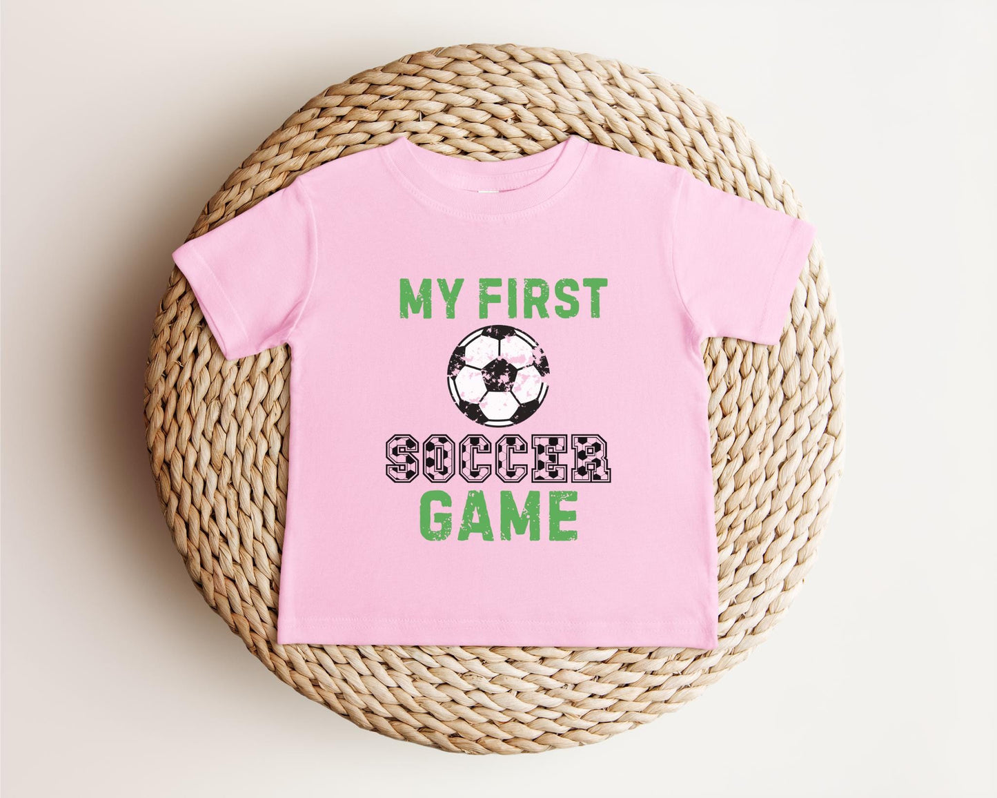 My First Soccer Game Shirt | Games Day Baby Toddler Outfit | Soccer Shirt | Soccer Party Gift | Baby Toddler Boy Girl Birthday Tee