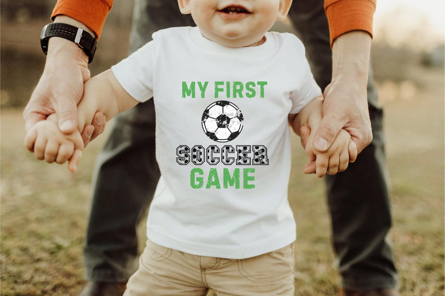 My First Soccer Game Shirt | Games Day Baby Toddler Outfit | Soccer Shirt | Soccer Party Gift | Baby Toddler Boy Girl Birthday Tee