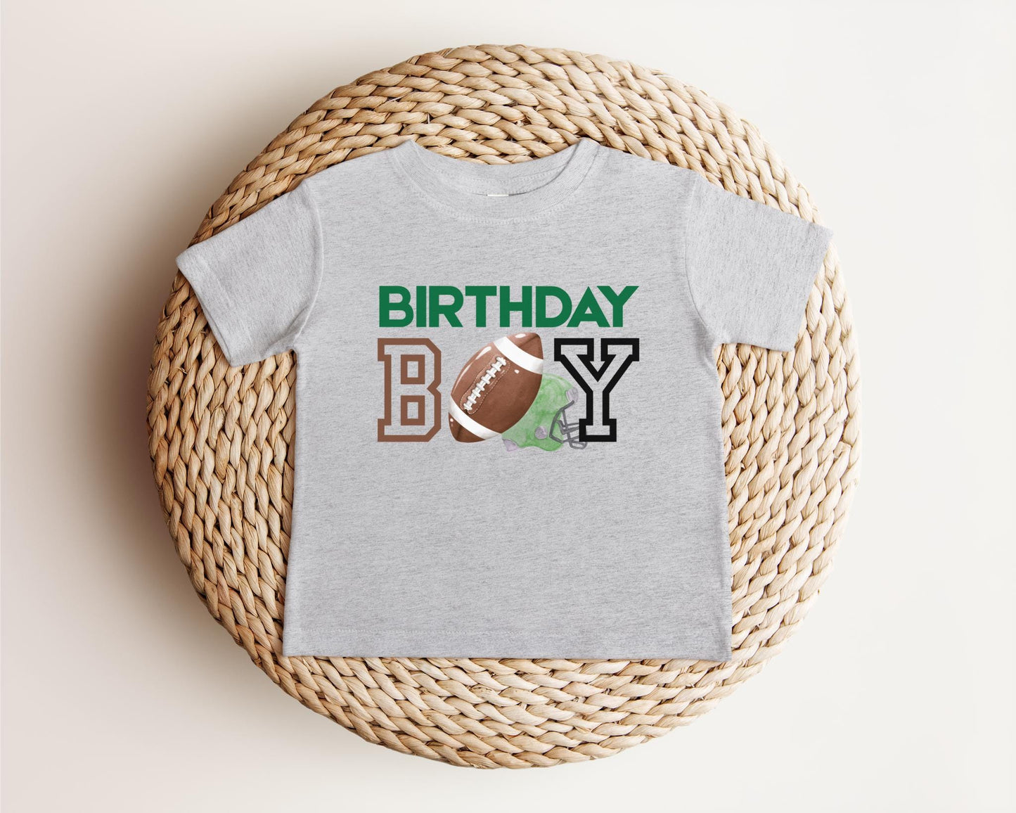 Personalized Football Birthday Boy Shirt: Sports Themed Bithday Party Outfit