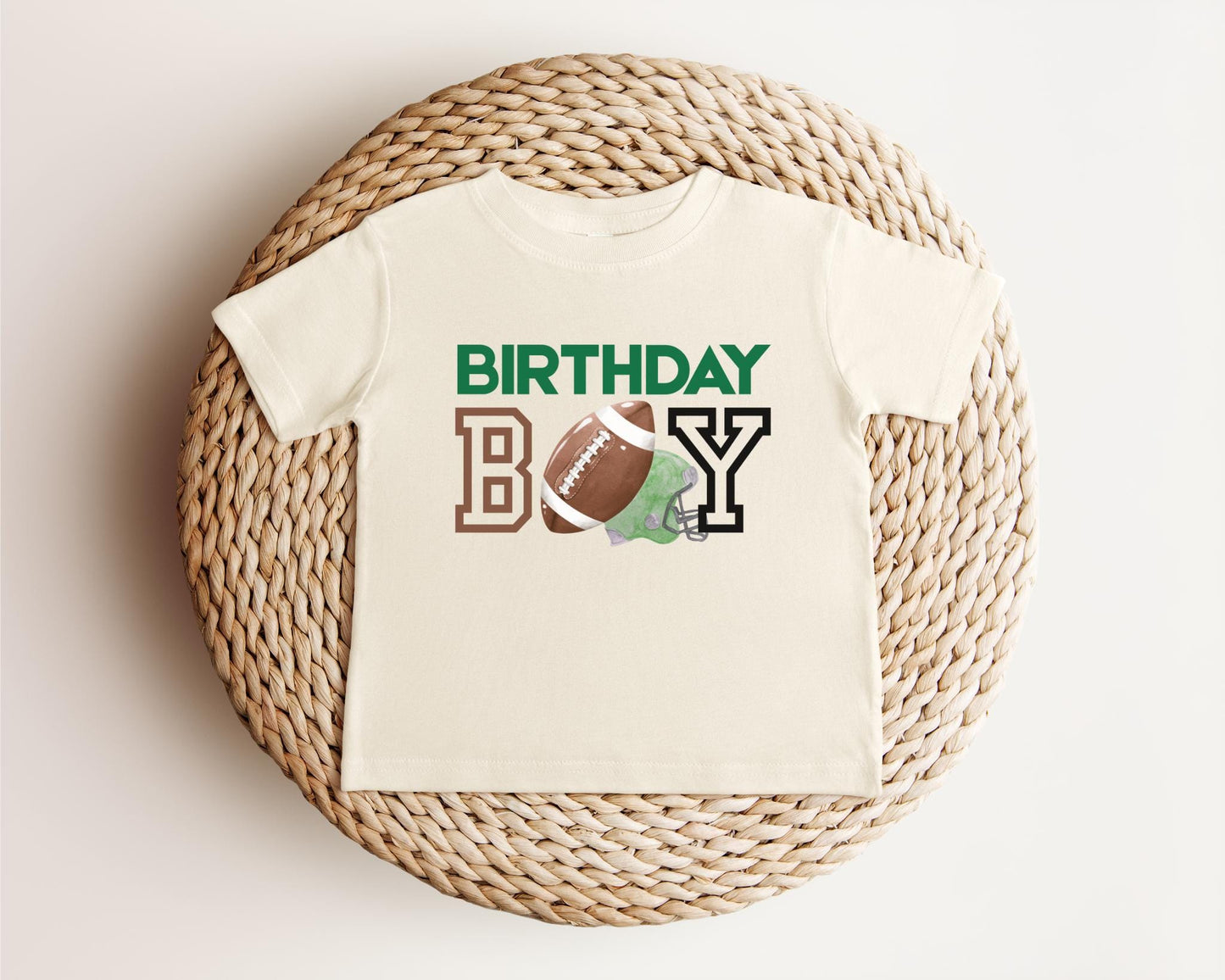 Personalized Football Birthday Boy Shirt: Sports Themed Bithday Party Outfit
