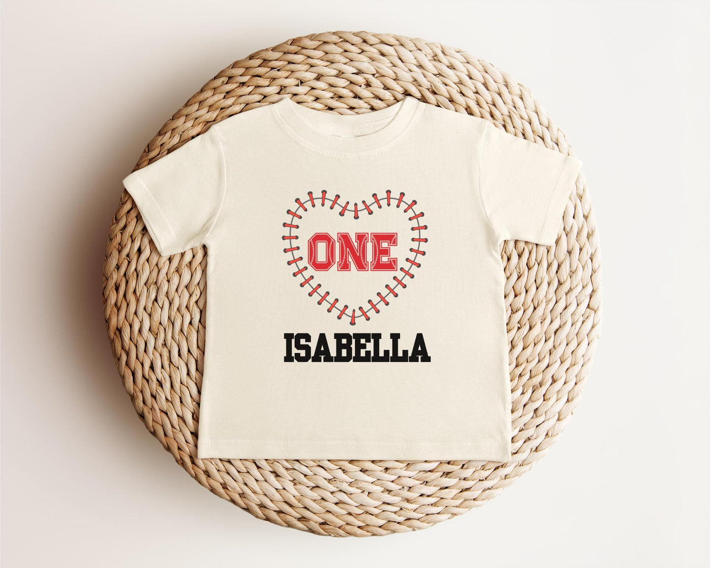 Personalized Baseball Themed First Birthday Shirt | 1st Birthday Baseball Shirt | Custom Name Baseball Outfit | Sports Birthday Party