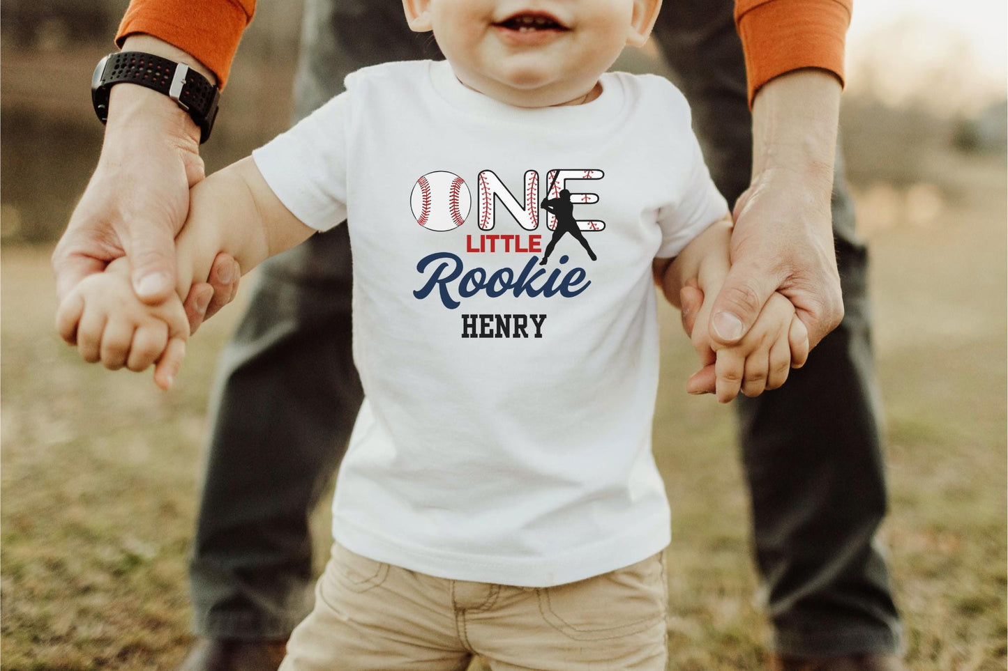 Personalized Baseball Themed First Birthday Shirt: One Rookie of The Year 1st Birthday Outfit