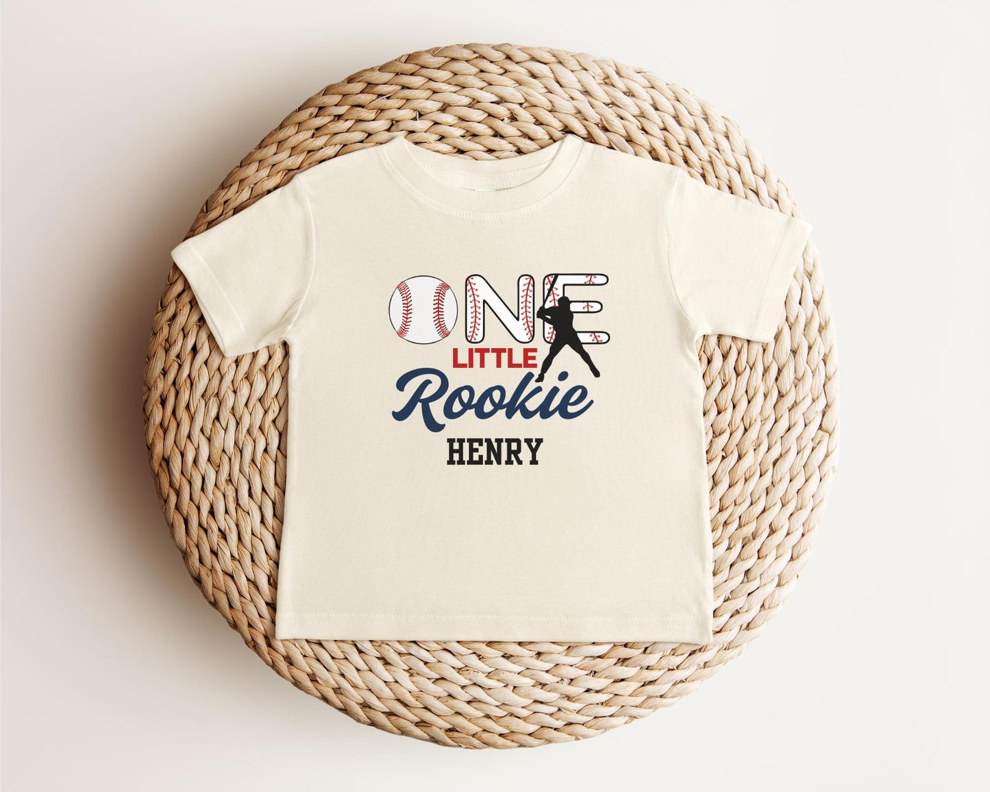 Personalized Baseball Themed First Birthday Shirt: One Rookie of The Year 1st Birthday Outfit