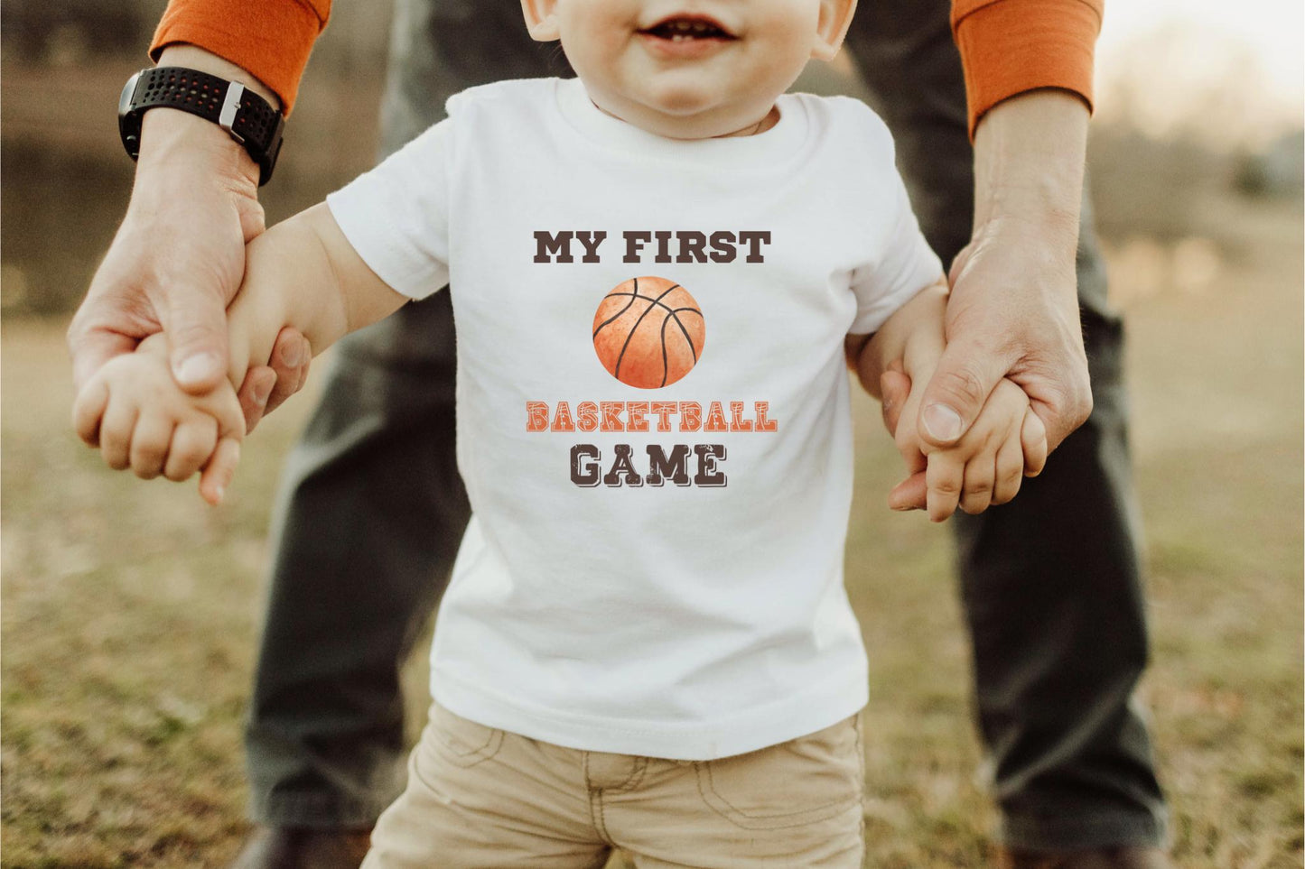 My First Basketball Game Baby Tee: Game Day Toddler Outfit