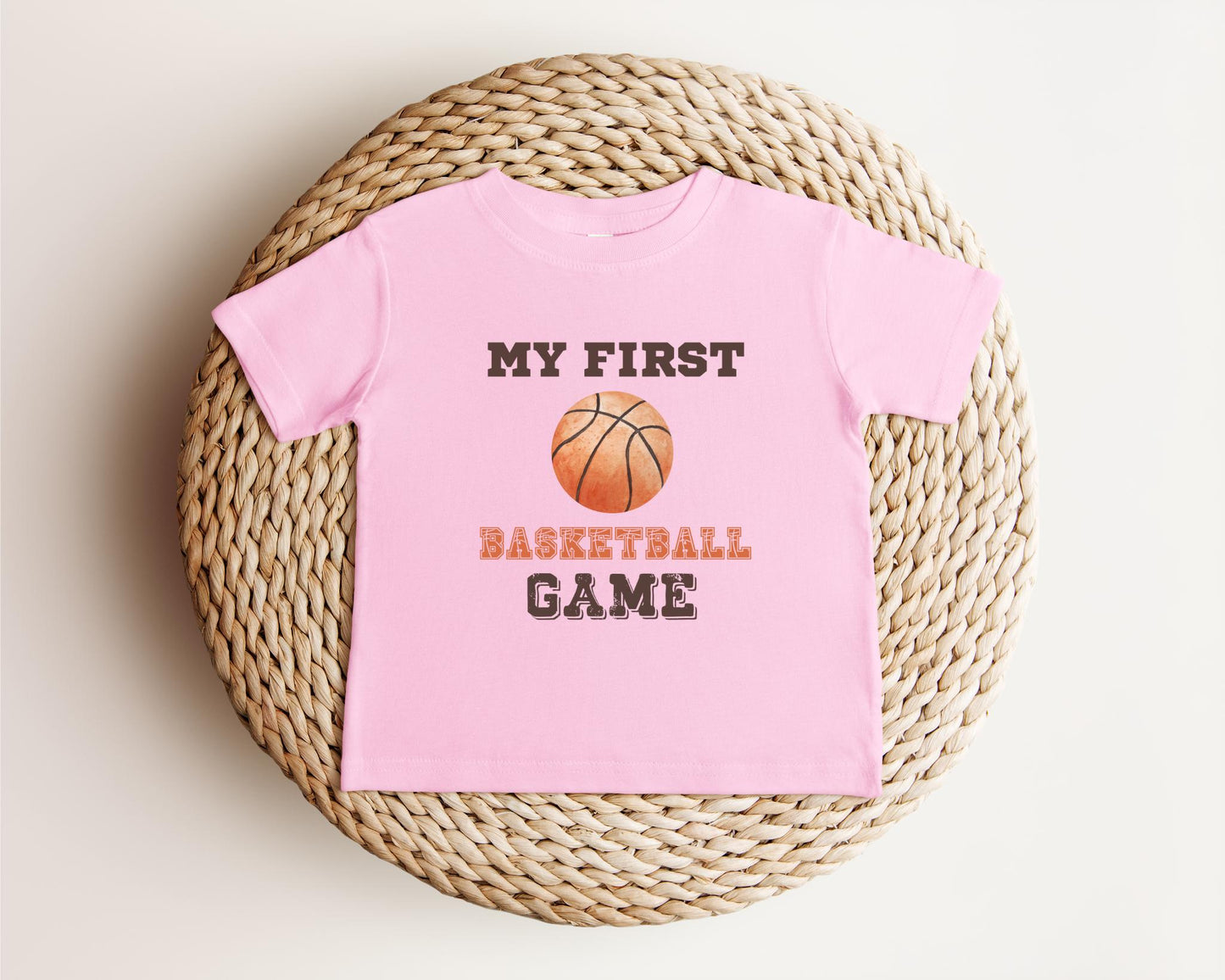 My First Basketball Game Baby Tee: Game Day Toddler Outfit