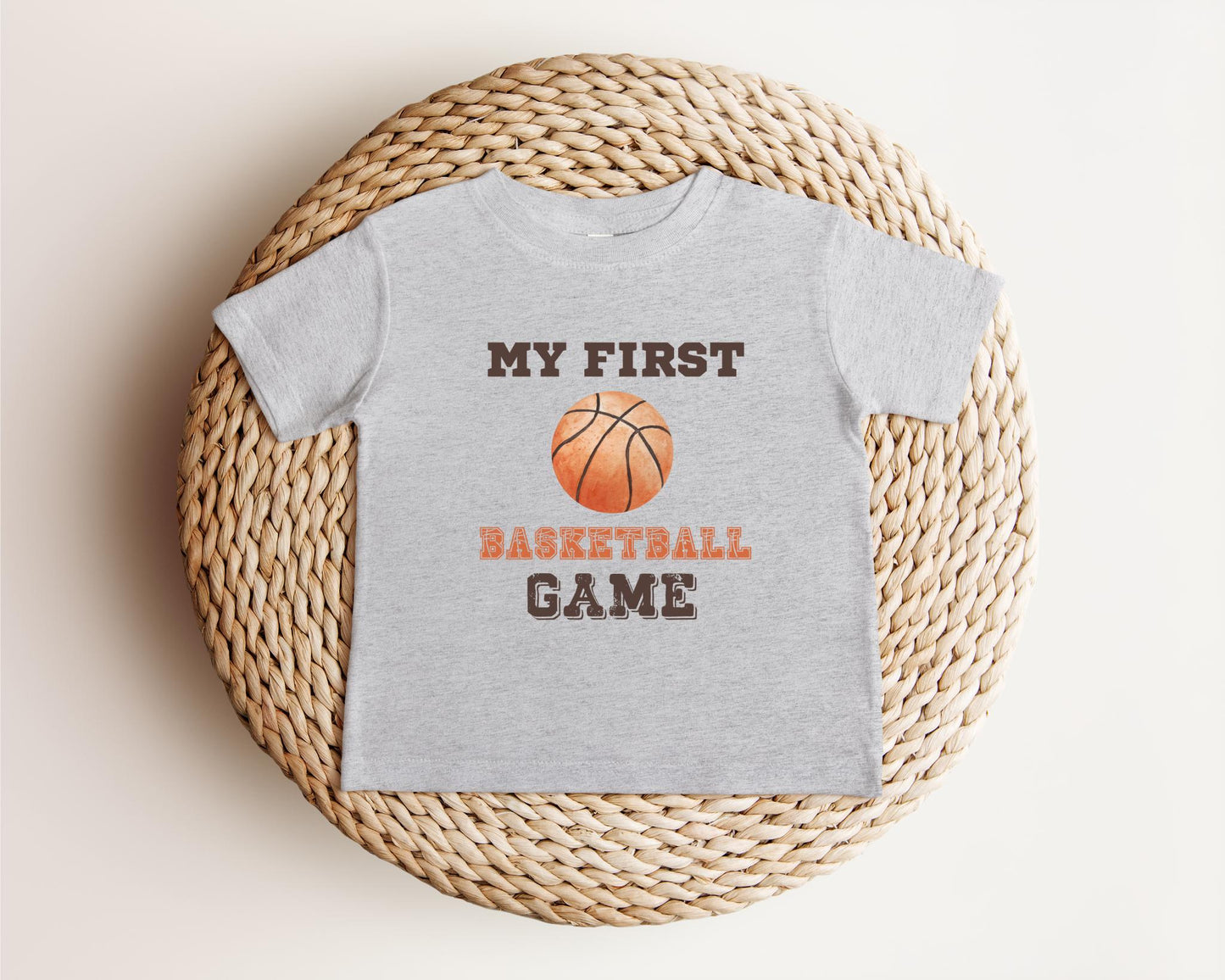 My First Basketball Game Baby Tee: Game Day Toddler Outfit